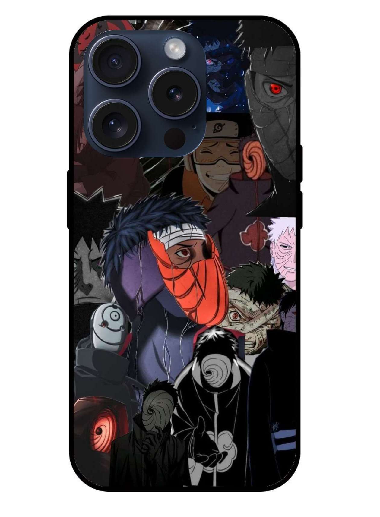 Obita Uchiha Original Glass Glossy Finish Back Cover