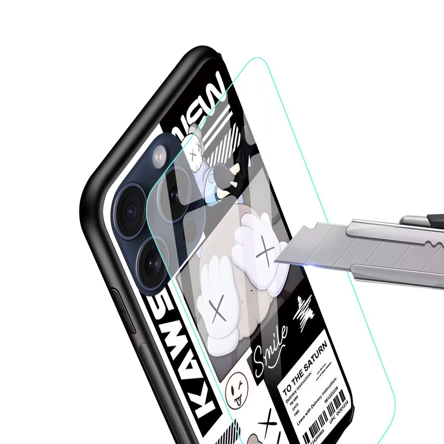 Smile Aesthetic Original Glass Glossy Finish Back Cover