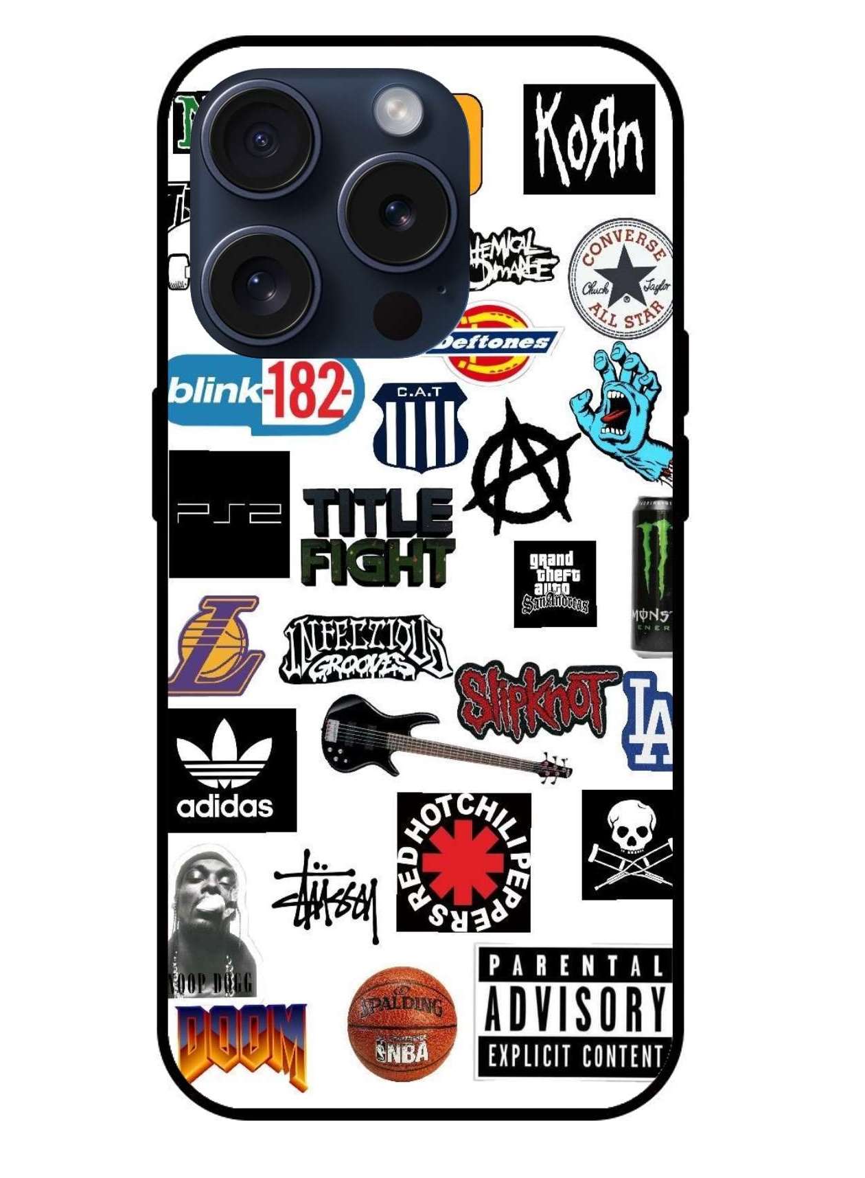 Stickers Aesthetic Original Glass Glossy Finish Back Cover