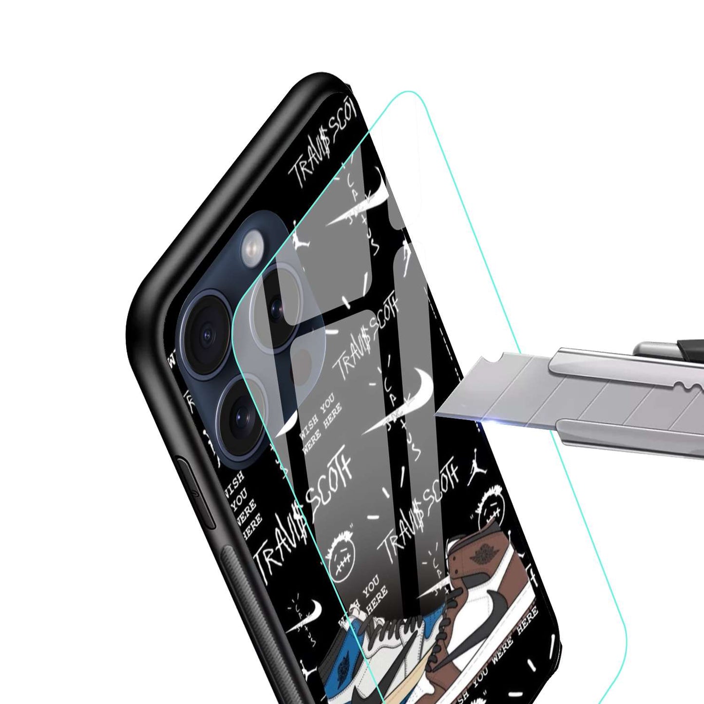 Tarvis Scott X Nike Aesthetic Original Glass Glossy Finish Back Cover