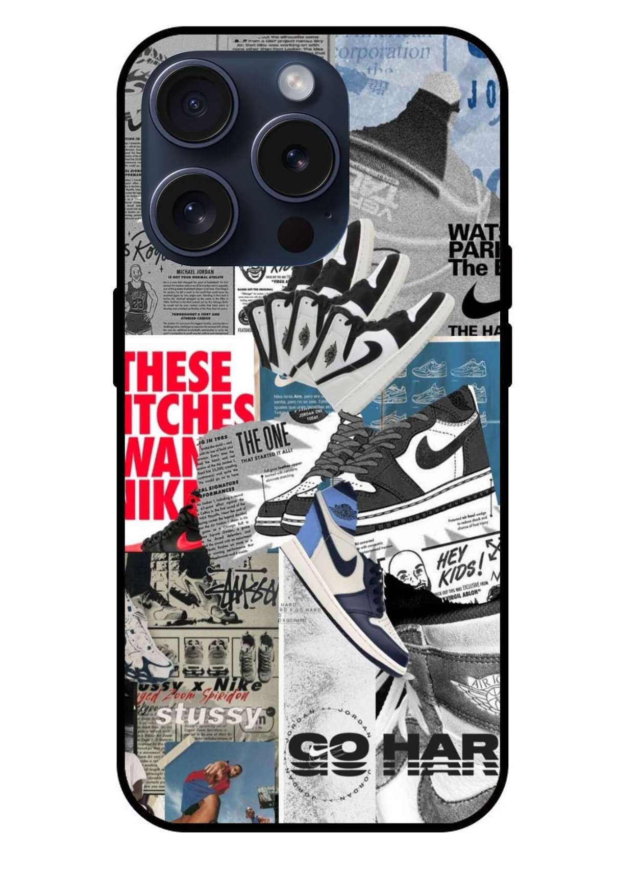 Stussy X Nike Aesthetic Original Glass Glossy Finish Back Cover