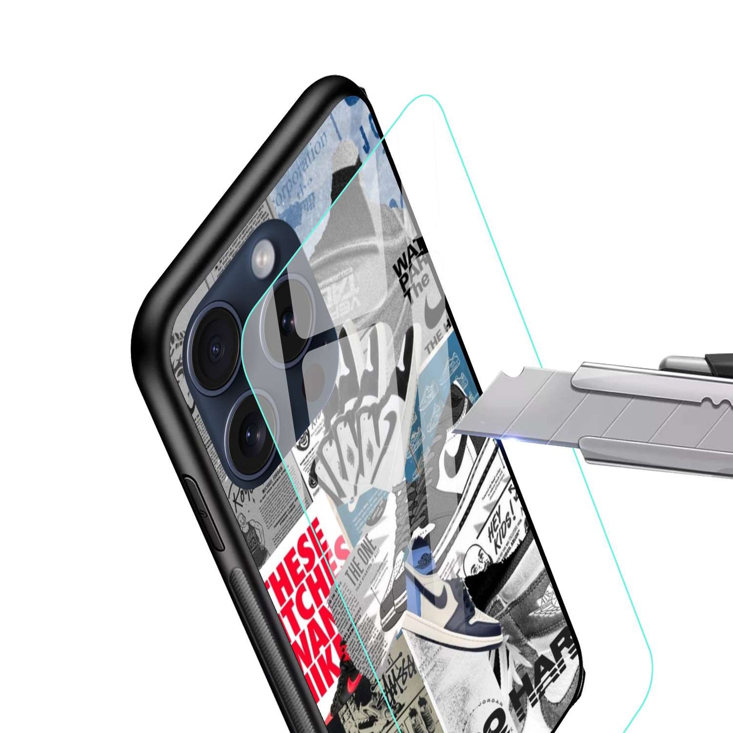 Stussy X Nike Aesthetic Original Glass Glossy Finish Back Cover