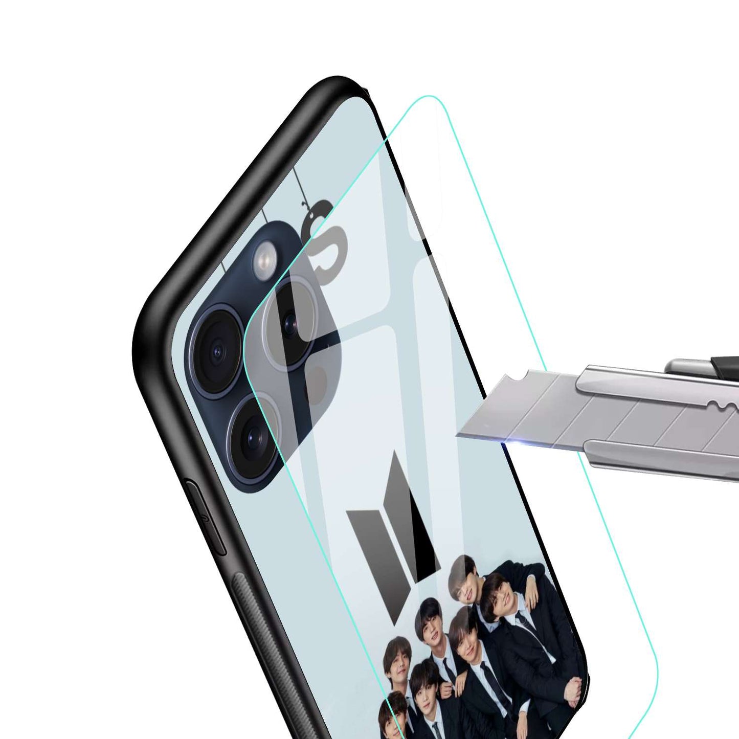BTS design Original Glass Glossy Finish Back Cover