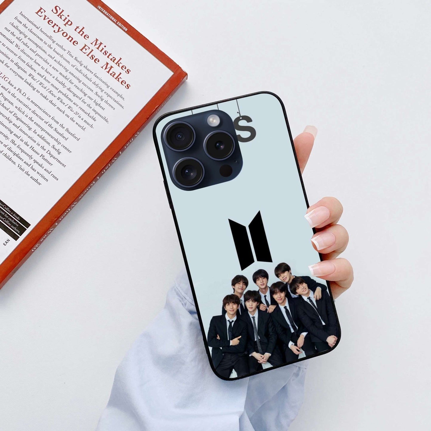 BTS design Original Glass Glossy Finish Back Cover