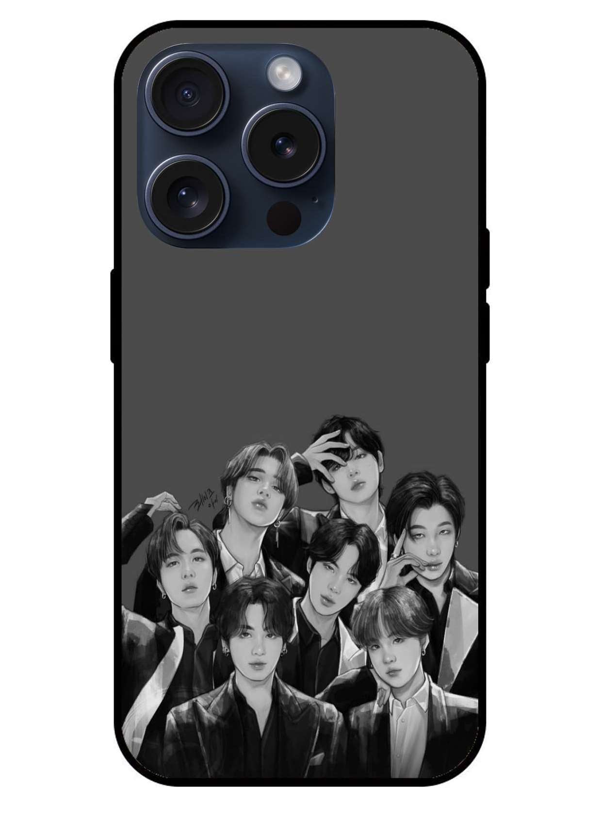 BTS design Original Glass Glossy Finish Back Cover