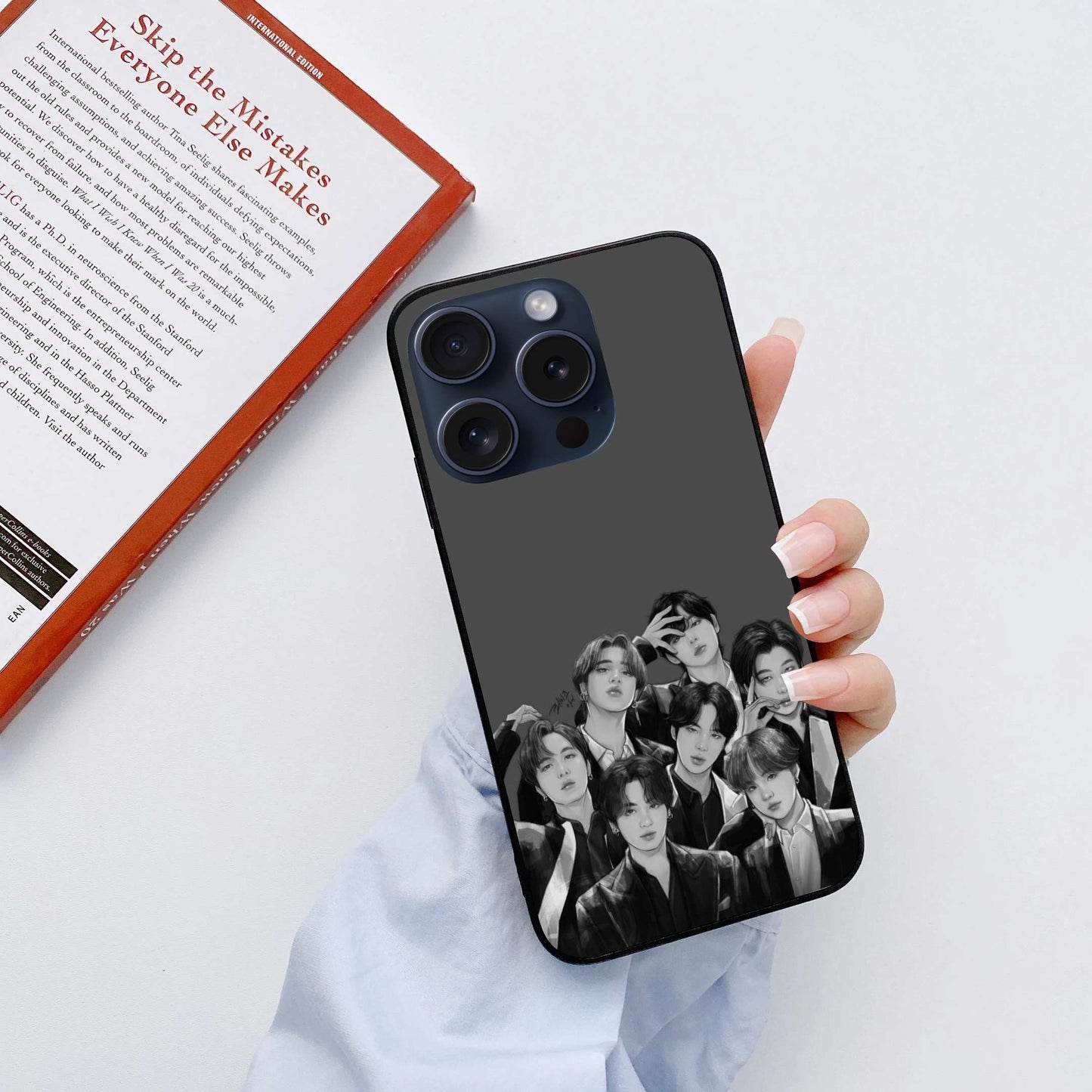 BTS design Original Glass Glossy Finish Back Cover