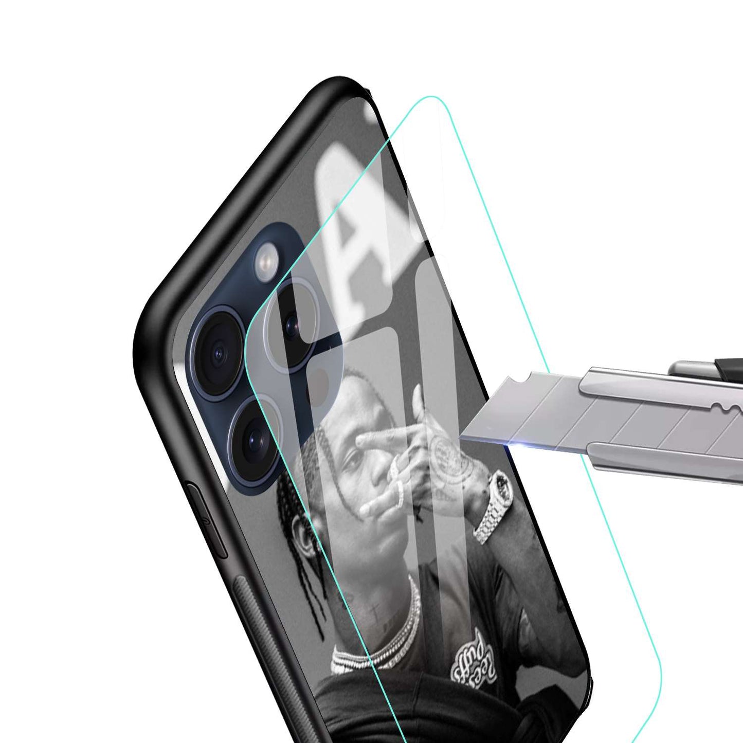 Travis scott Original Glass Glossy Finish Back Cover