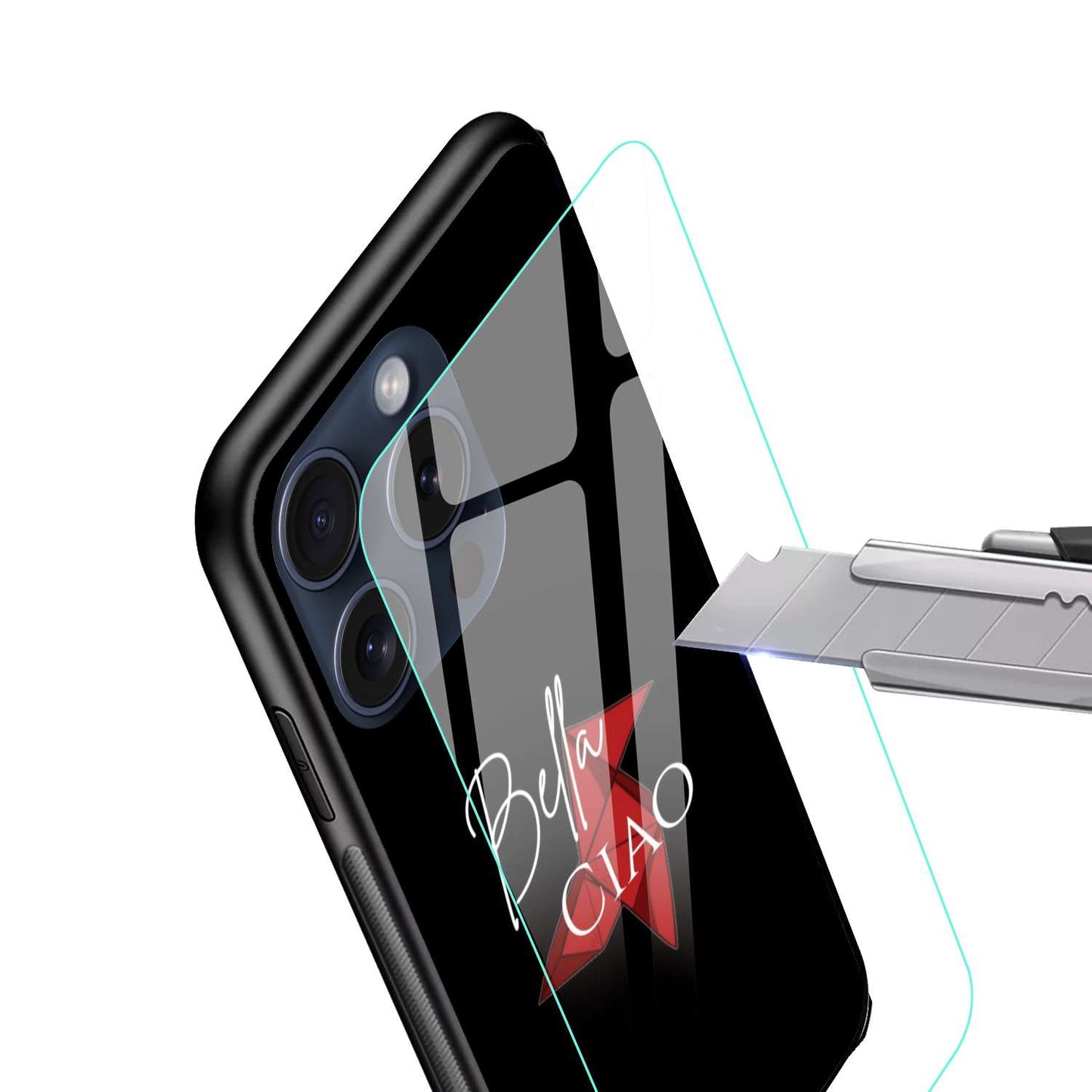 Money Hiest Original Glass Glossy Finish Back Cover