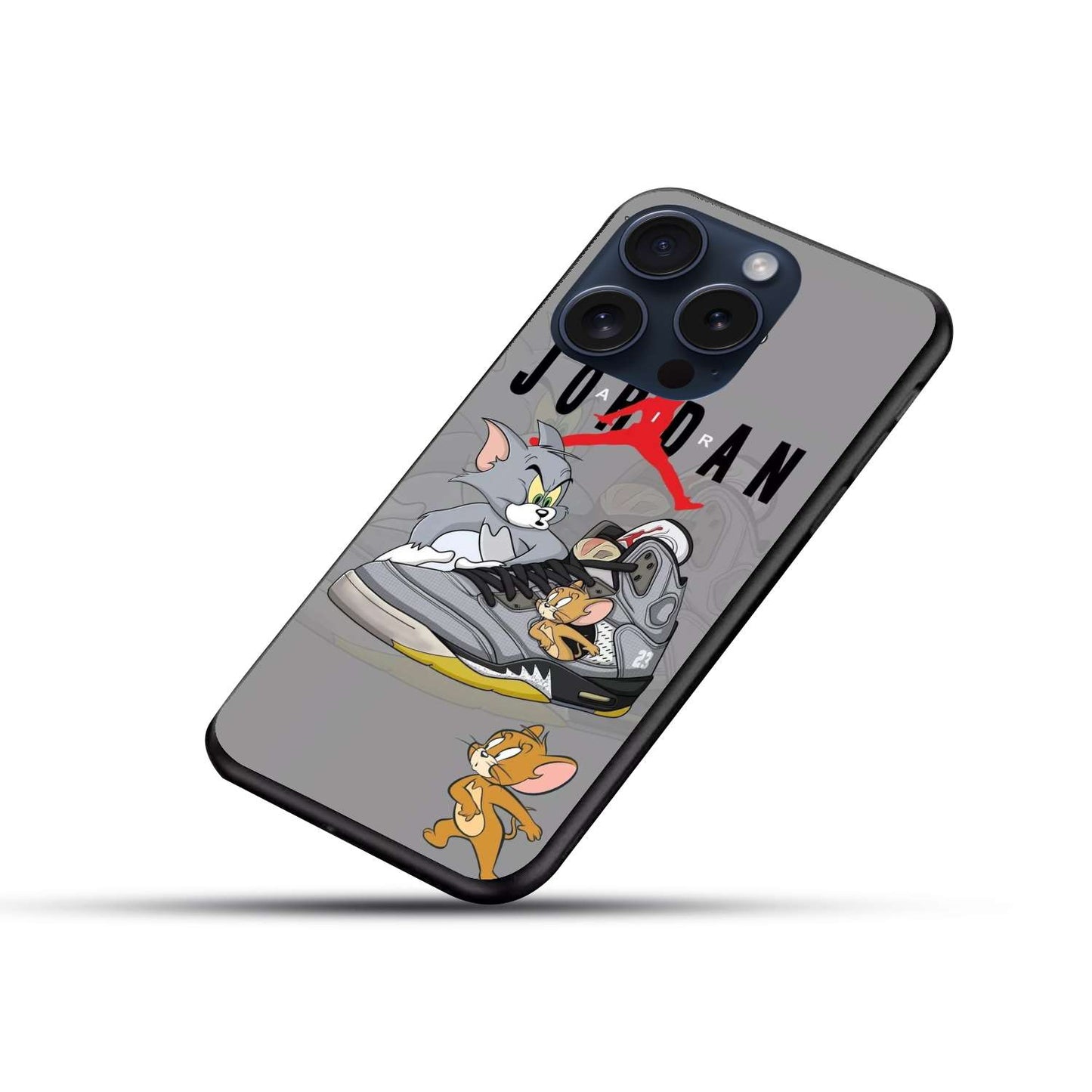 Tom And Jerry X Nike Aesthetic Original Glass Glossy Finish Back Cover