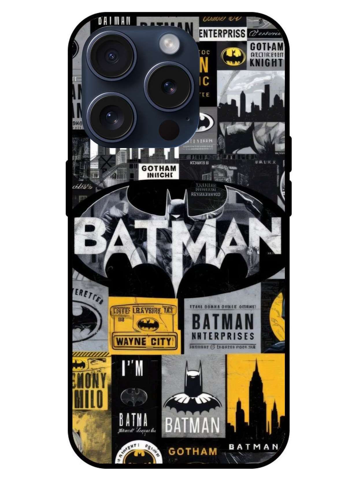 BatMan Original Glass Glossy Finish Back Cover