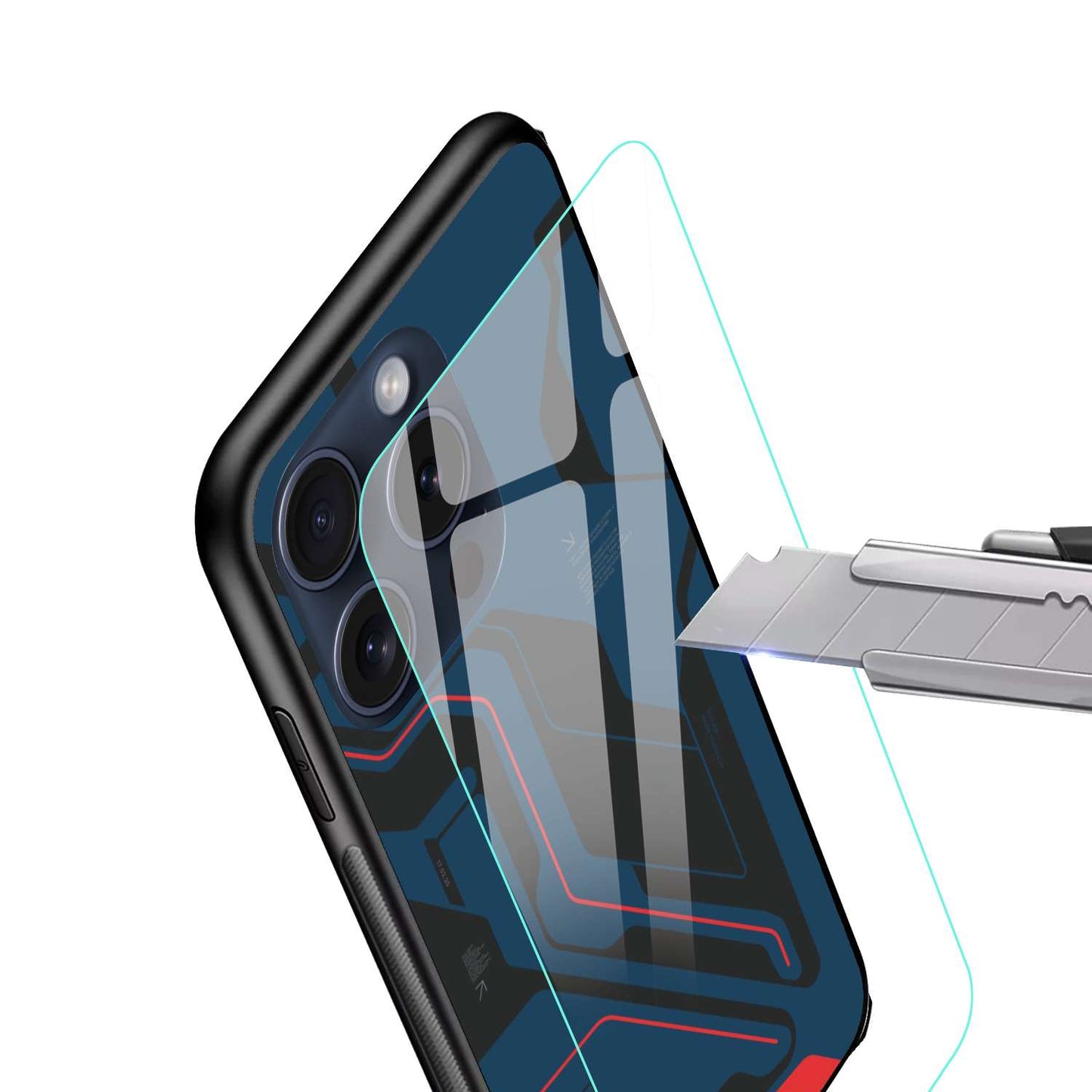 Motherboard design Original Glass Glossy Finish Back Cover
