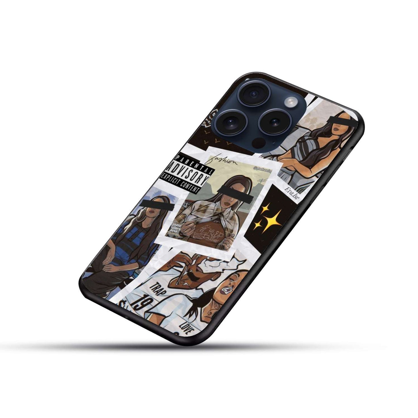 Gta Aesthetic Original Glass Glossy Finish Back Cover