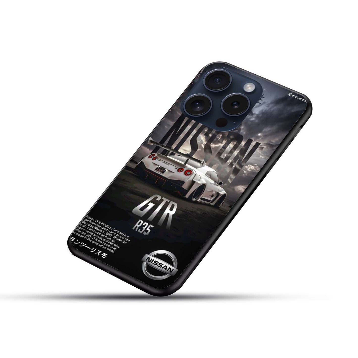 GTR Aesthetic Original Glass Glossy Finish Back Cover