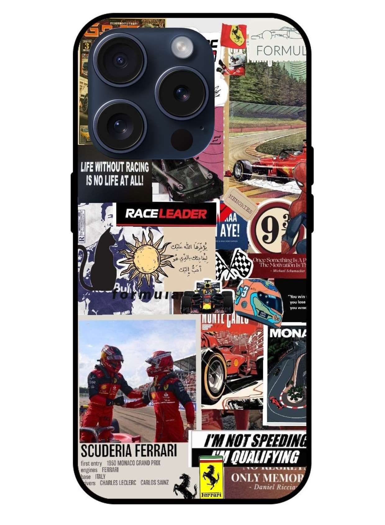 Racing track Aesthetic Original Glass Glossy Finish Back Cover