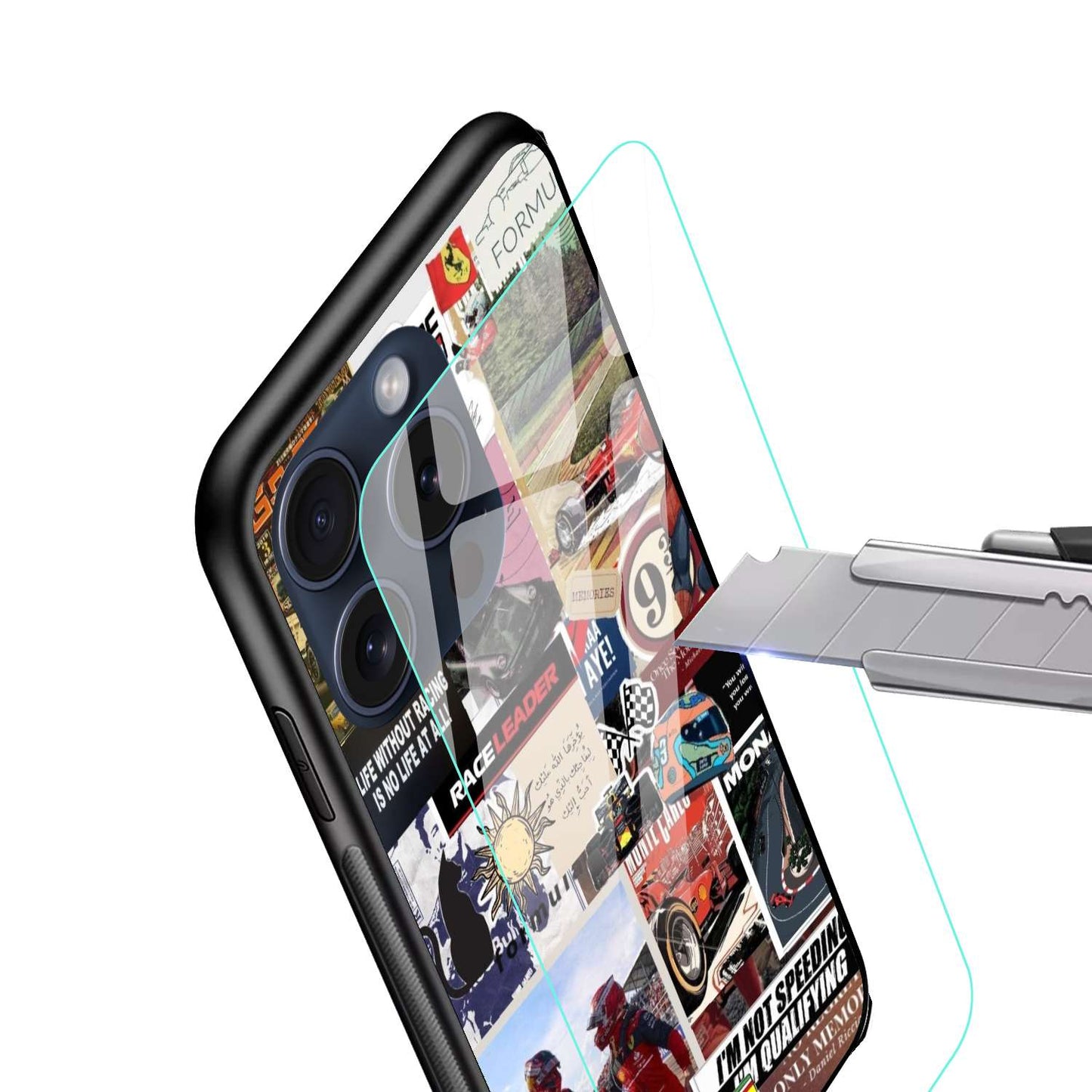 Racing track Aesthetic Original Glass Glossy Finish Back Cover