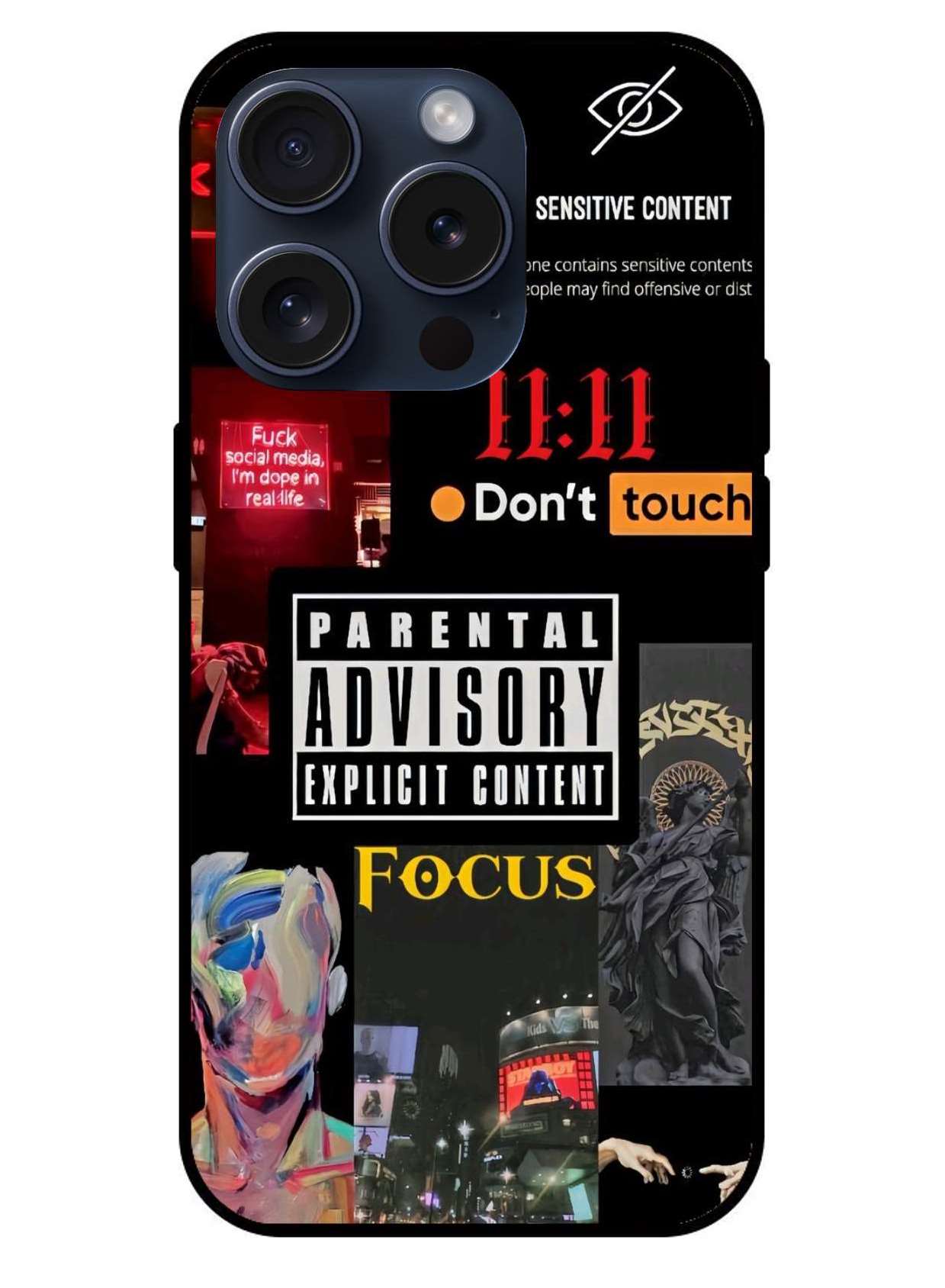 Stickers Aesthetic Original Glass Glossy Finish Back Cover