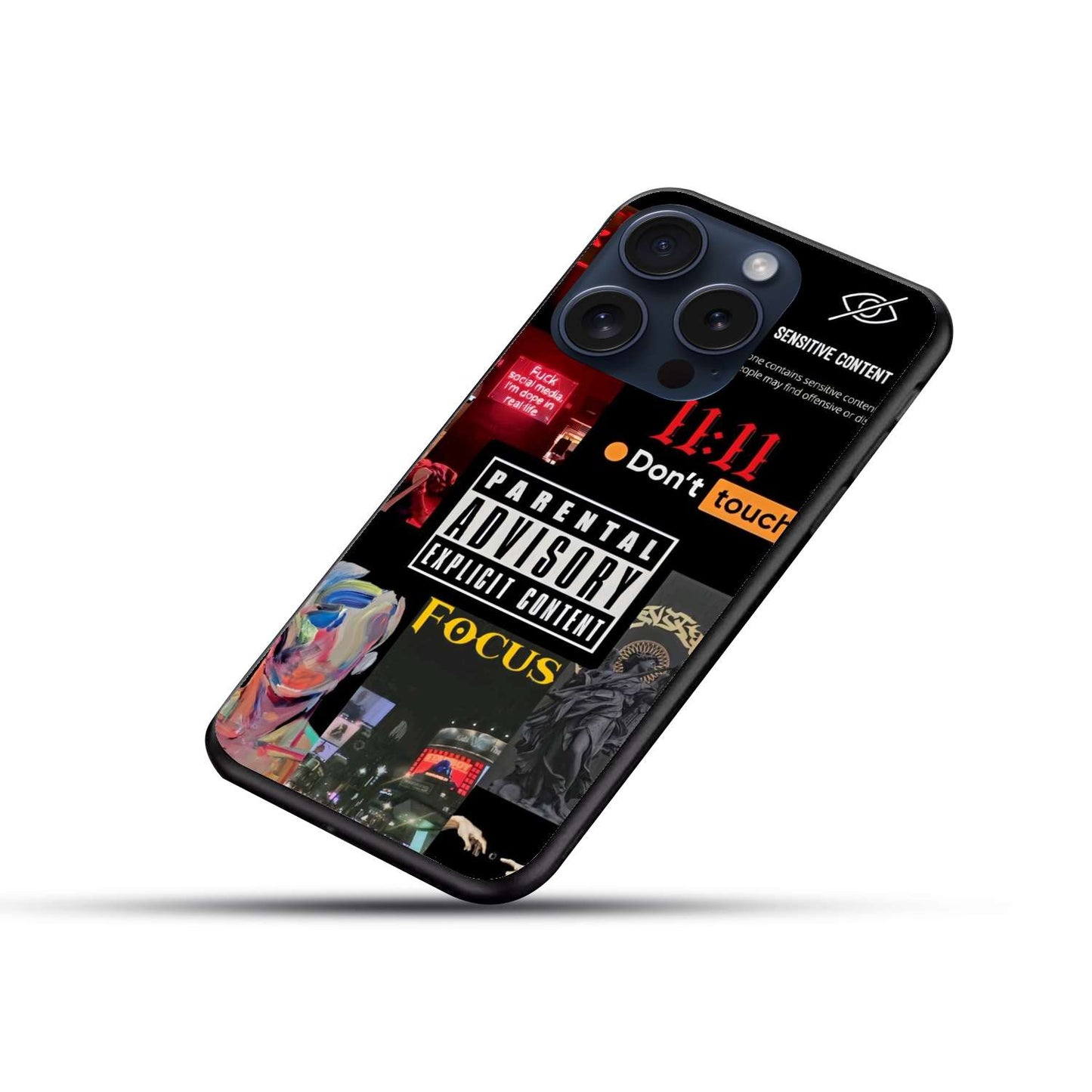 Stickers Aesthetic Original Glass Glossy Finish Back Cover