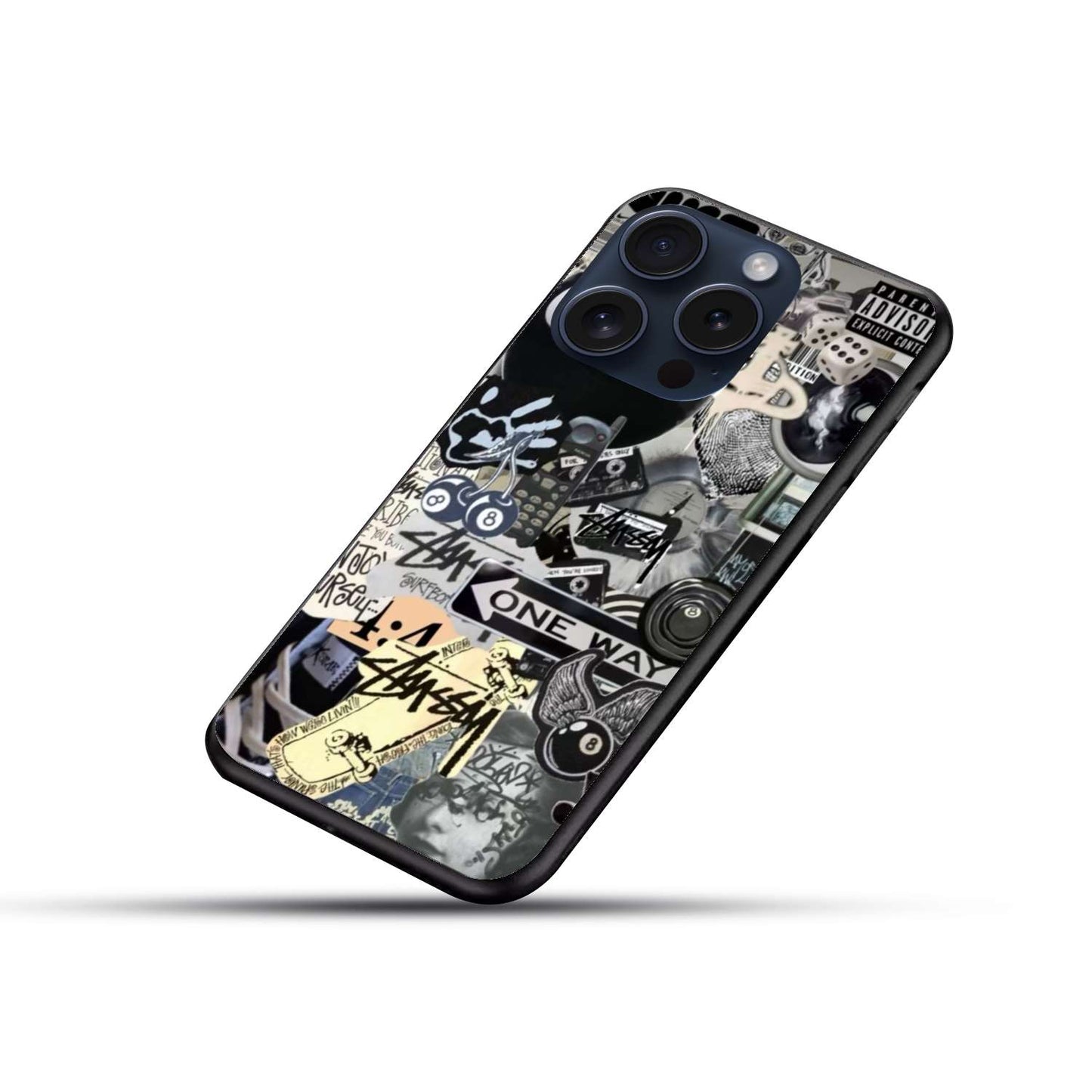 Stickers Aesthetic Original Glass Glossy Finish Back Cover