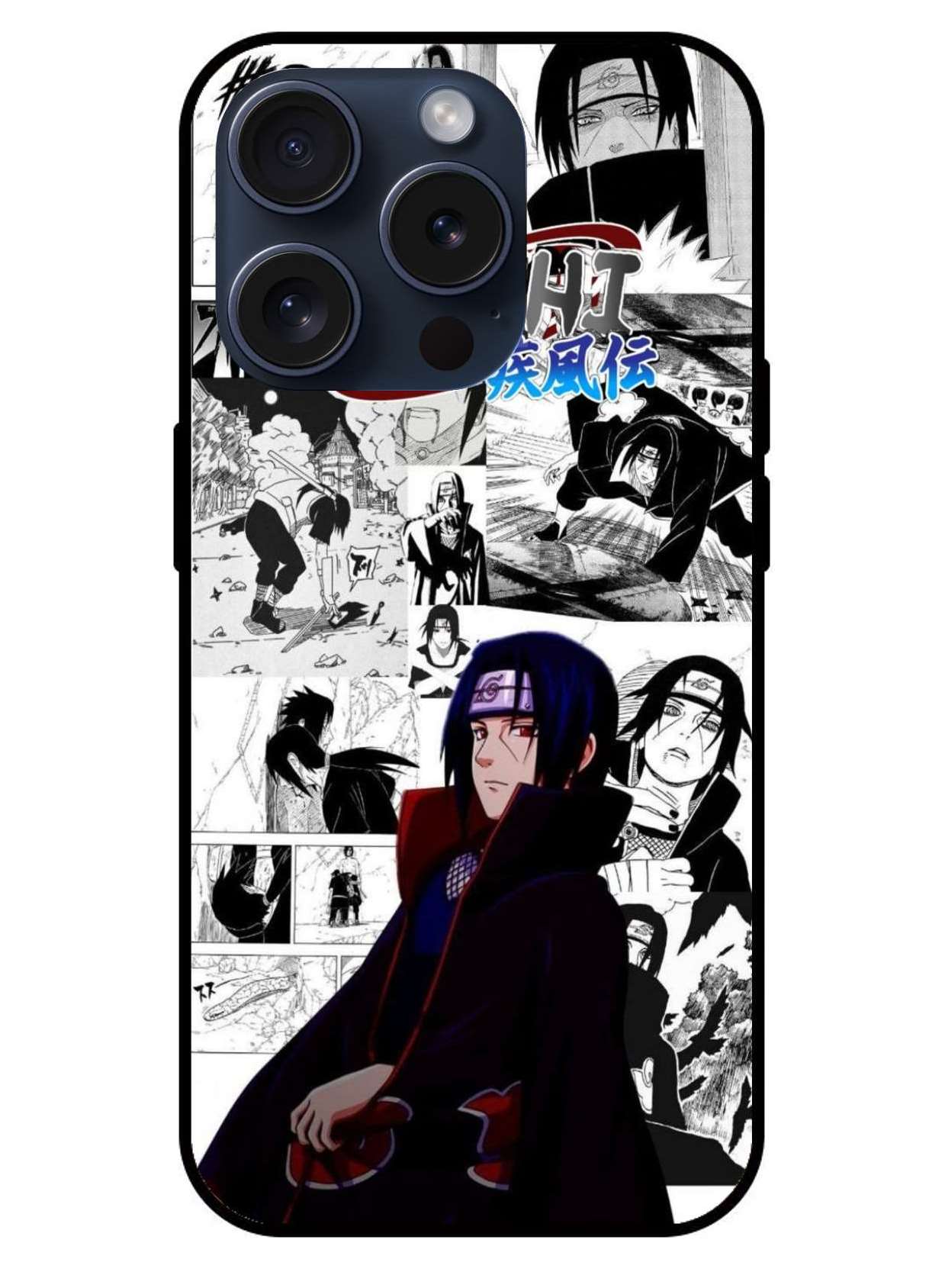 Itachi Uchiha Original Glass Glossy Finish Back Cover