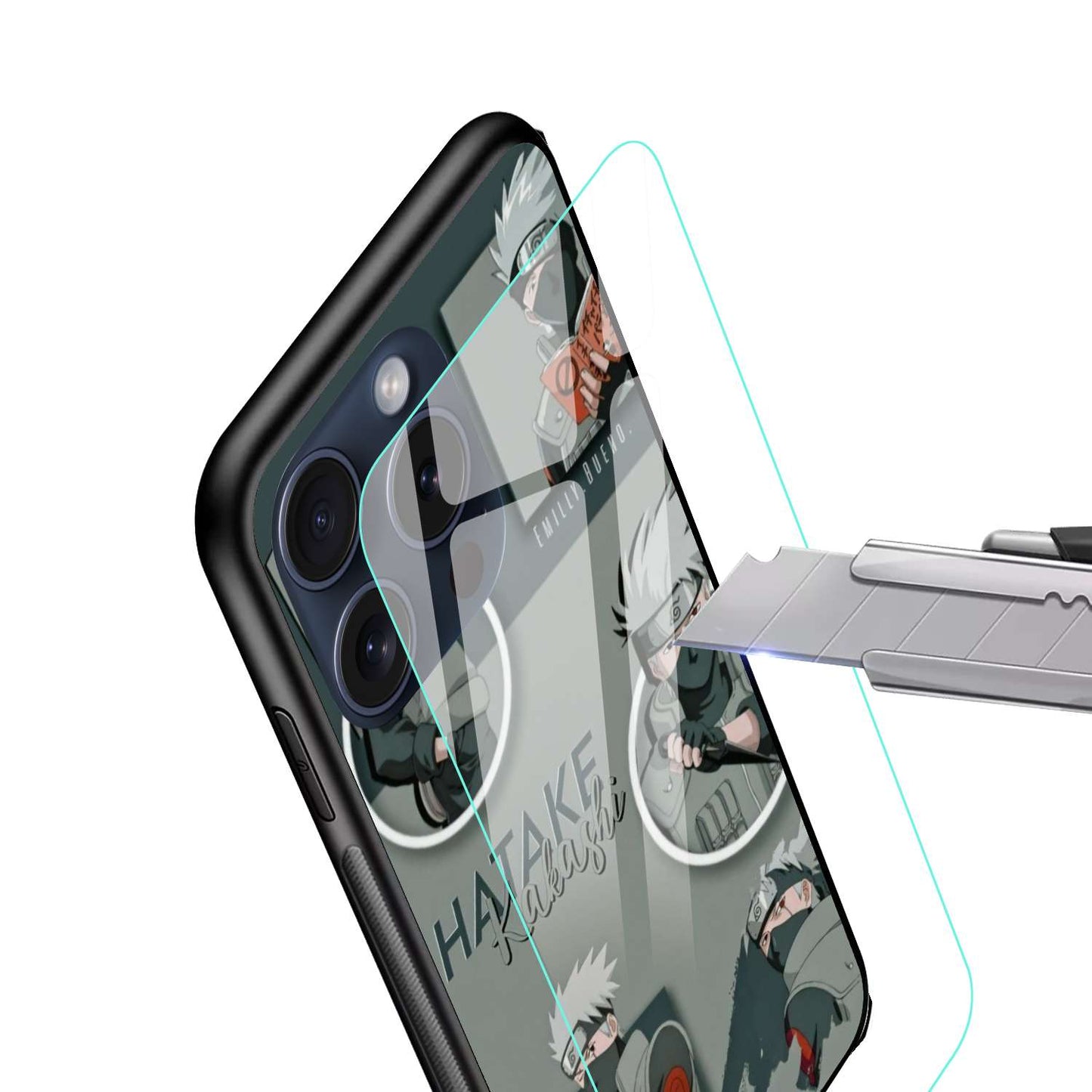 Kakashi Hatake Original Glass Glossy Finish Back Cover
