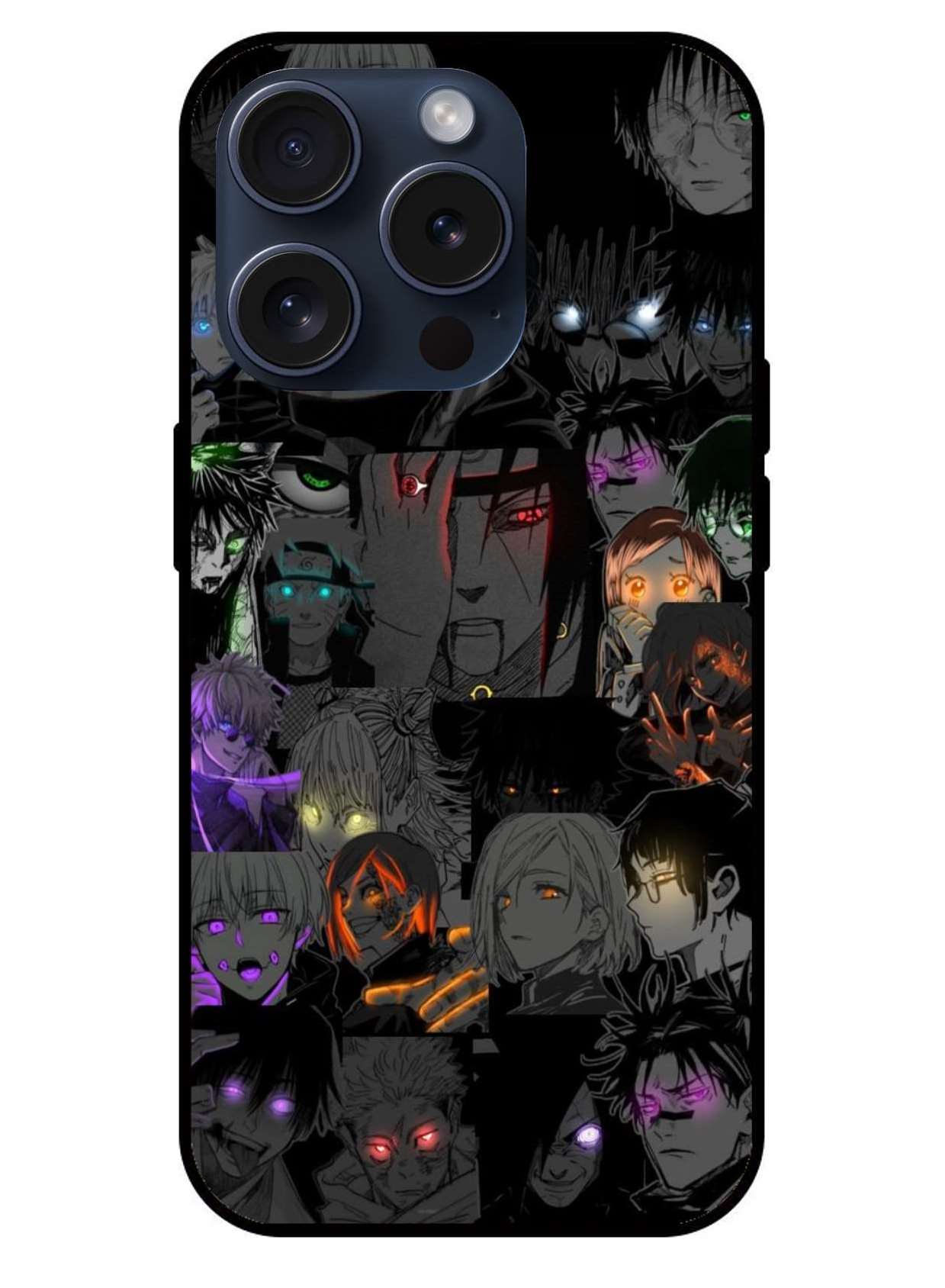 Naruto Series All Eyes Original Glass Glossy Finish Back Cover
