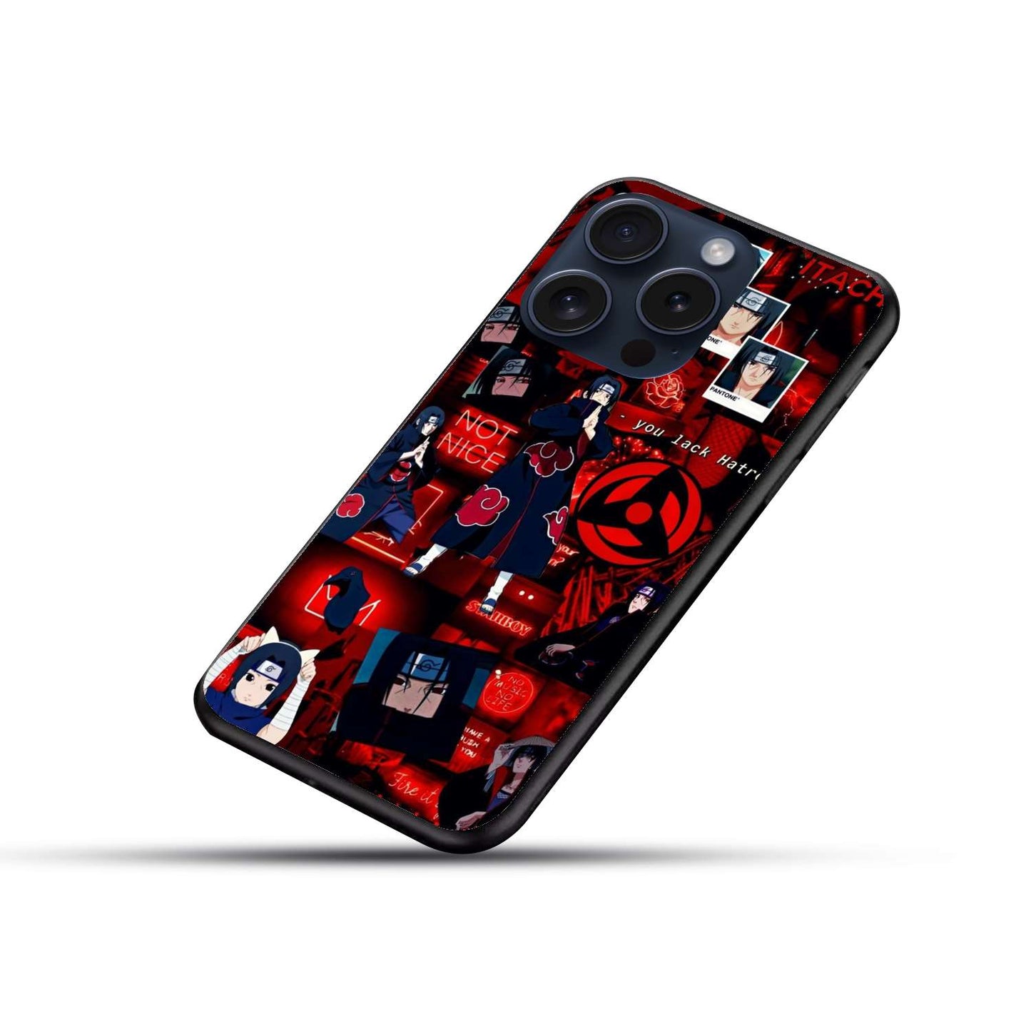 Itachi And sasuke Original Glass Glossy Finish Back Cover