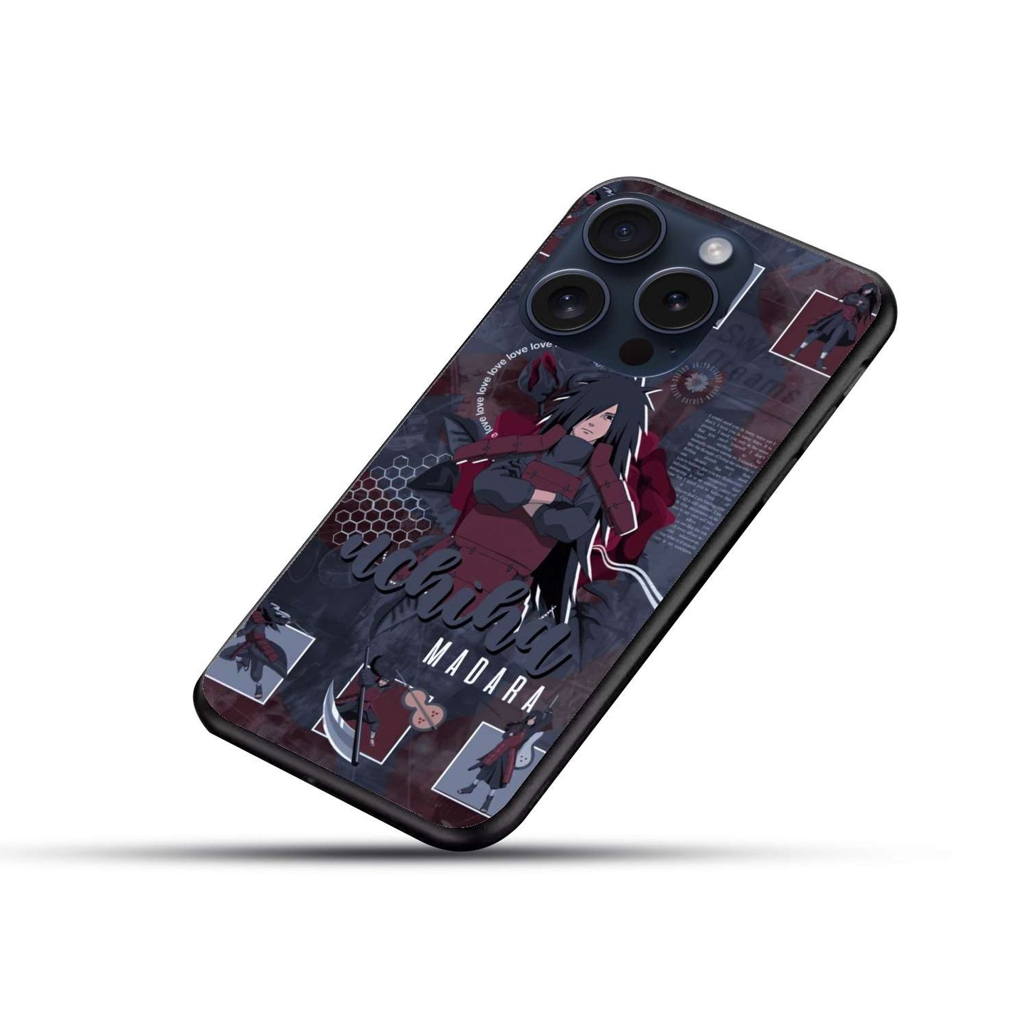 Madara Uchiha Original Glass Glossy Finish Back Cover