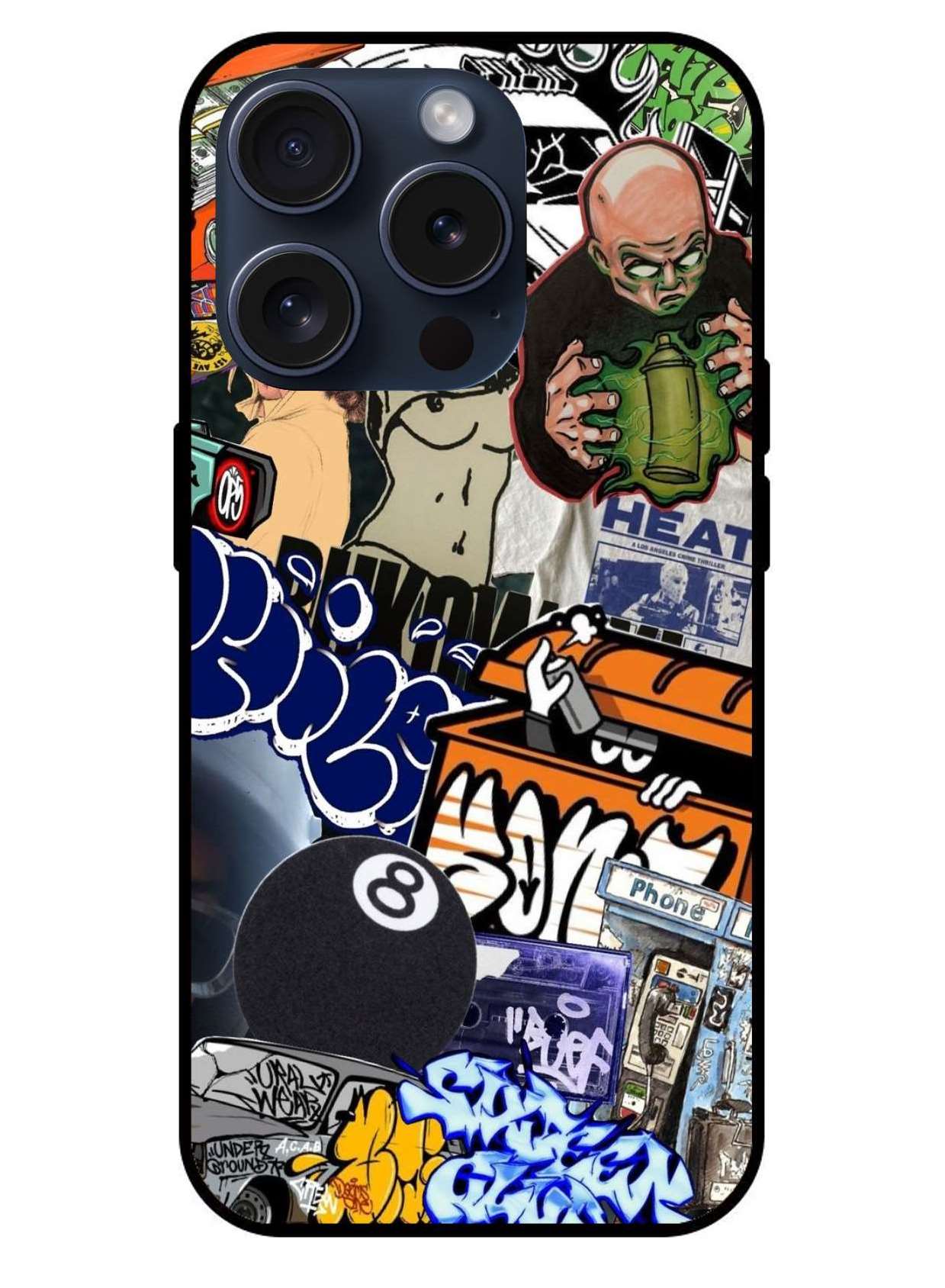 Stickers Aesthetic Original Glass Glossy Finish Back Cover