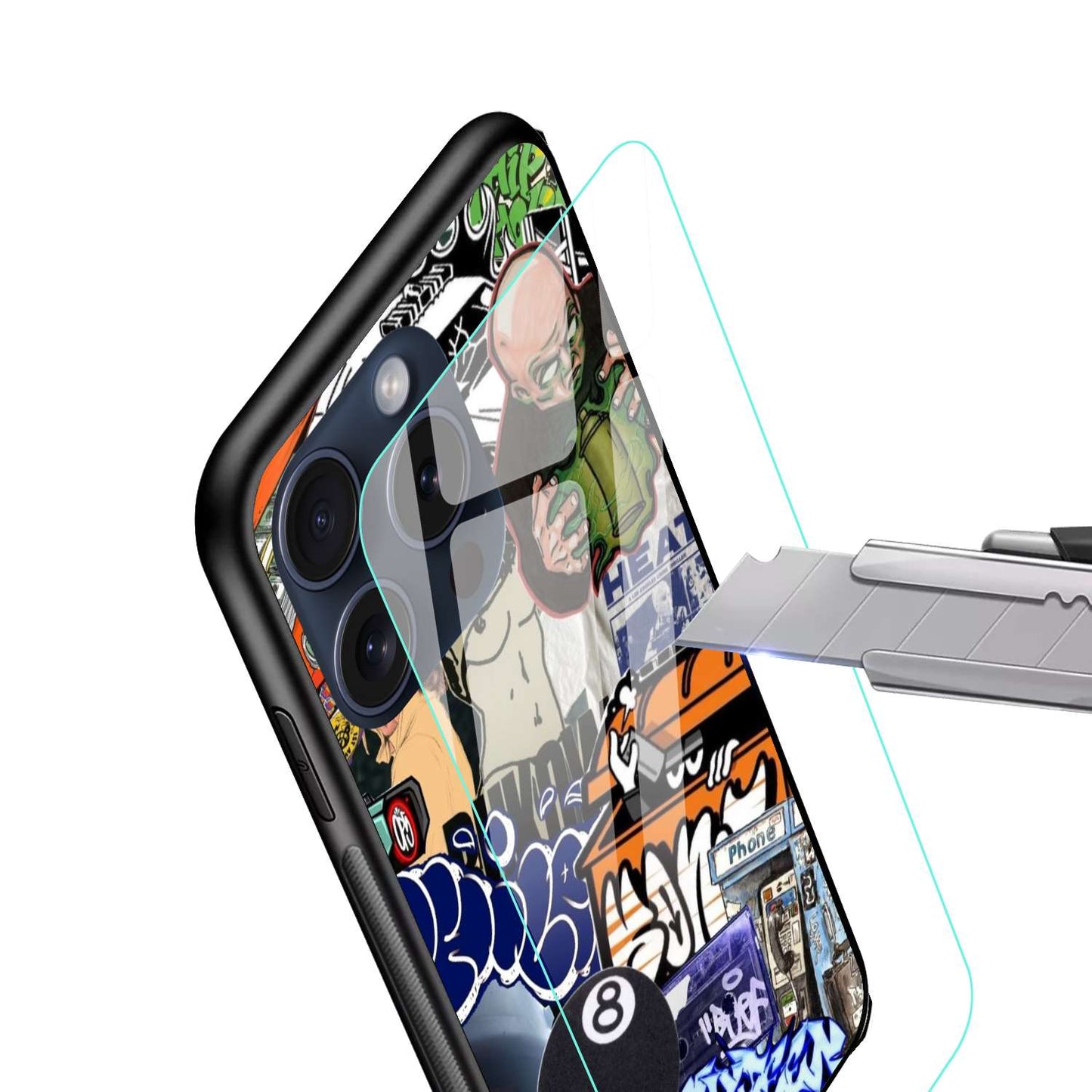 Stickers Aesthetic Original Glass Glossy Finish Back Cover