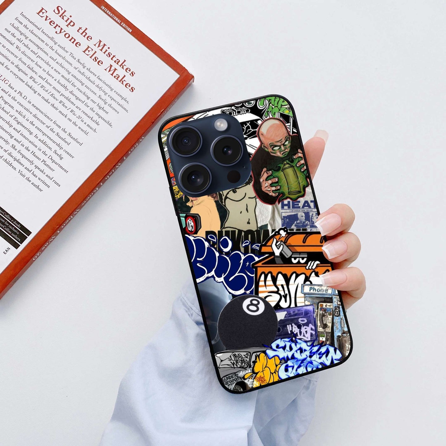 Stickers Aesthetic Original Glass Glossy Finish Back Cover