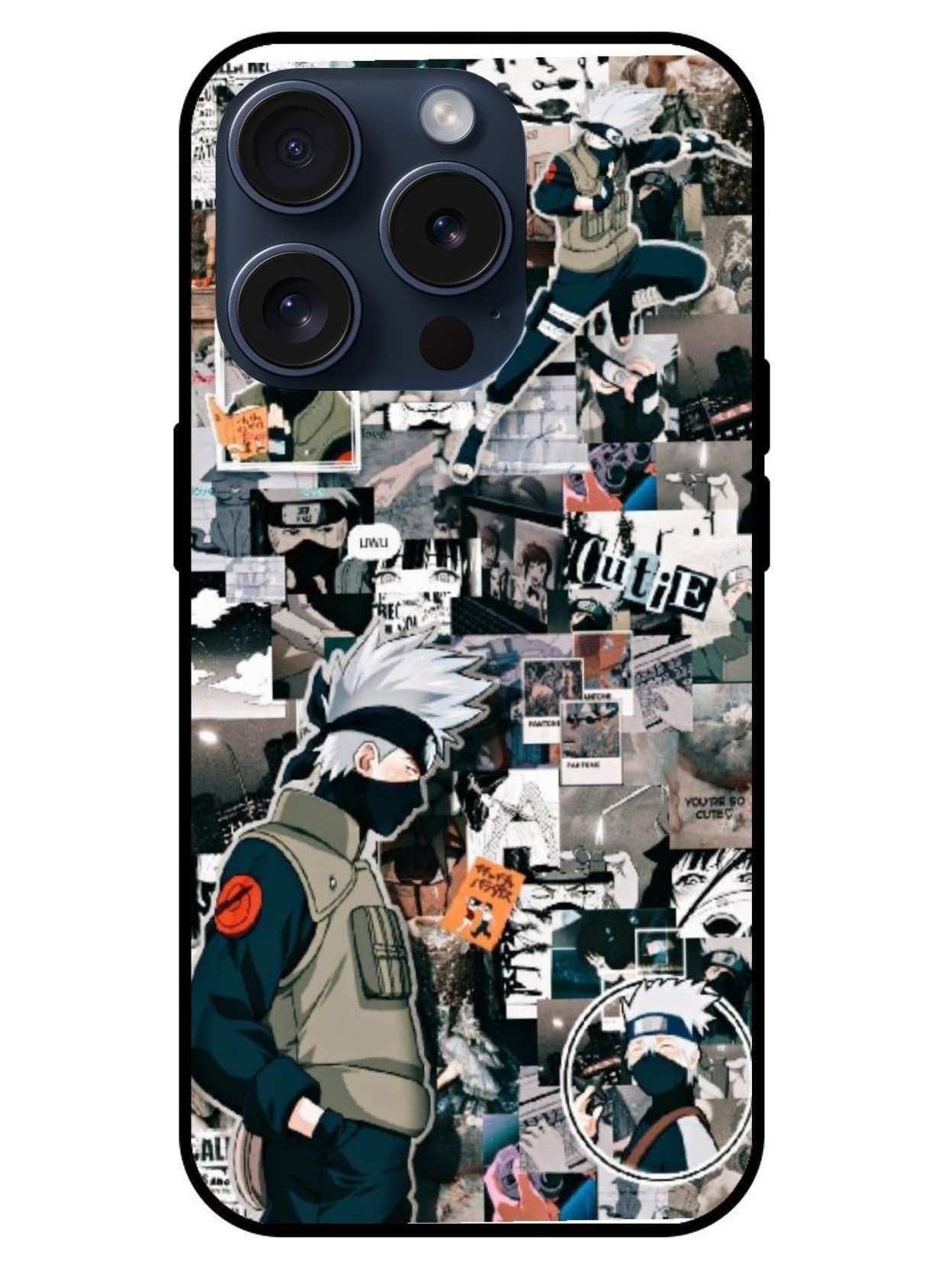 Kakashi Hatake Original Glass Glossy Finish Back Cover