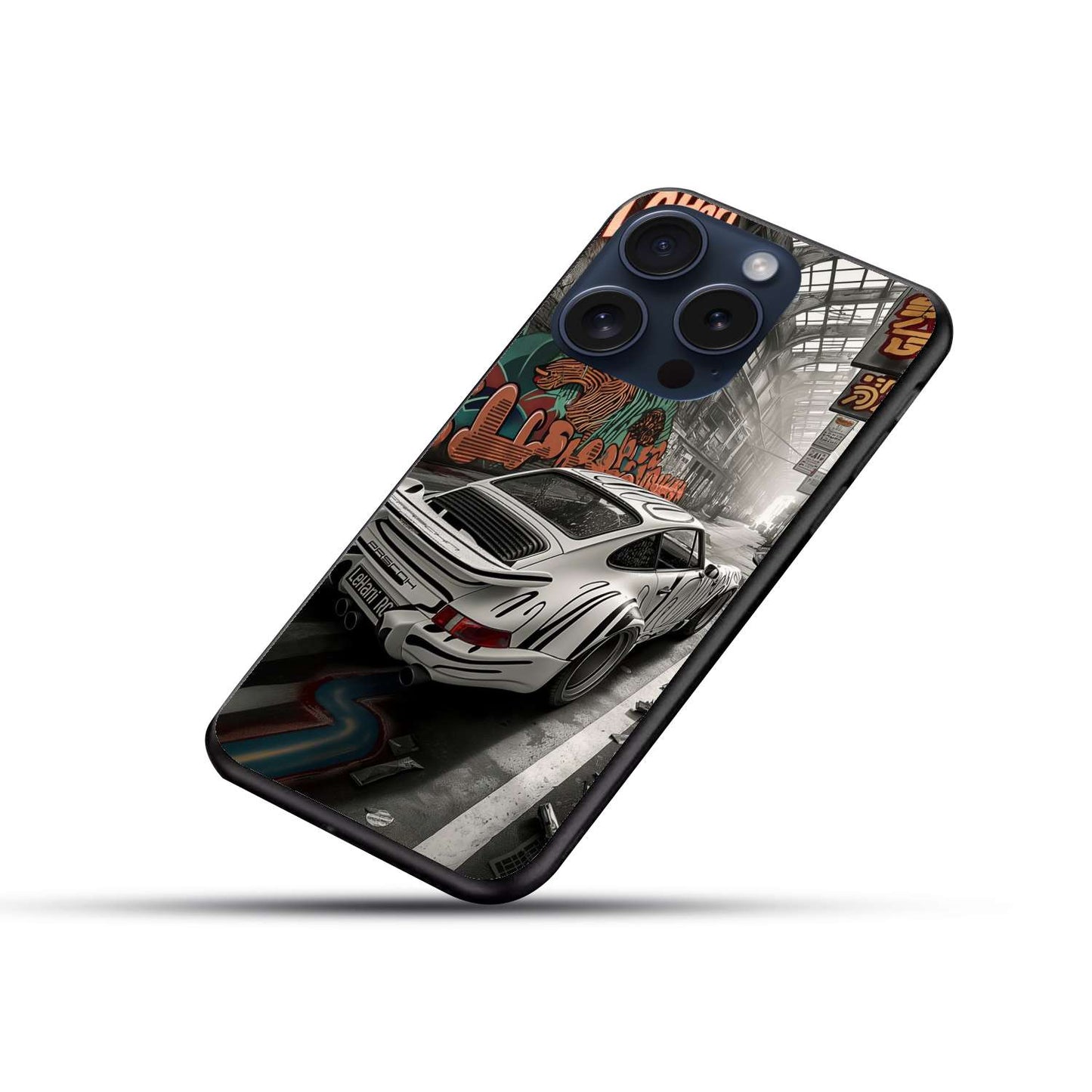 car Aesthetic Original Glass Glossy Finish Back Cover