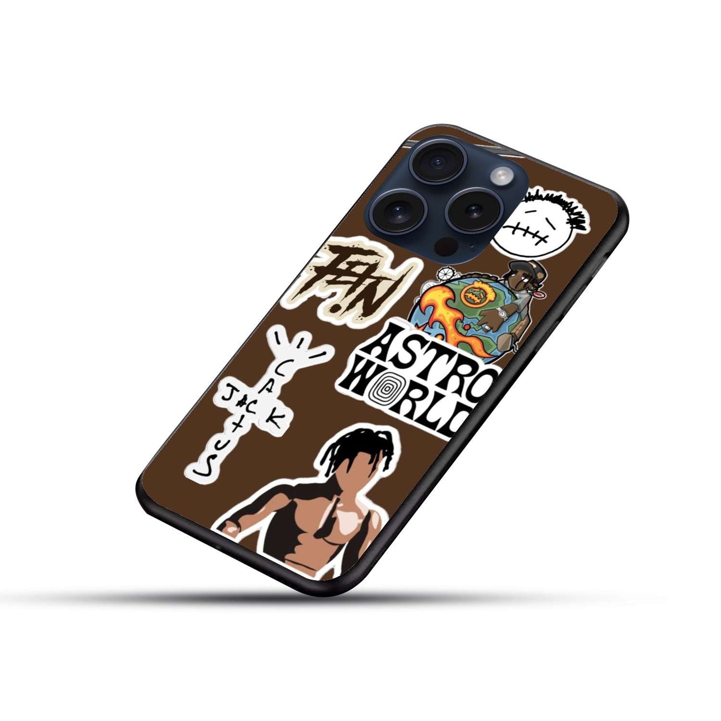 Travis Aesthetic Original Glass Glossy Finish Back Cover