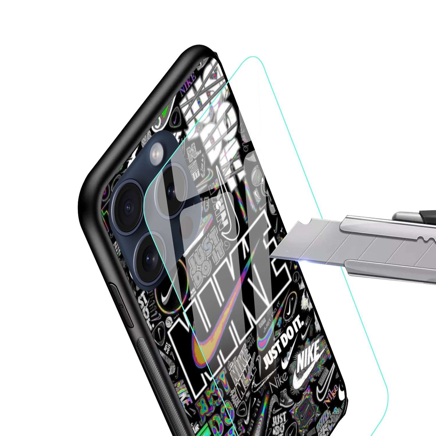 Nike Aesthetic Original Glass Glossy Finish Back Cover