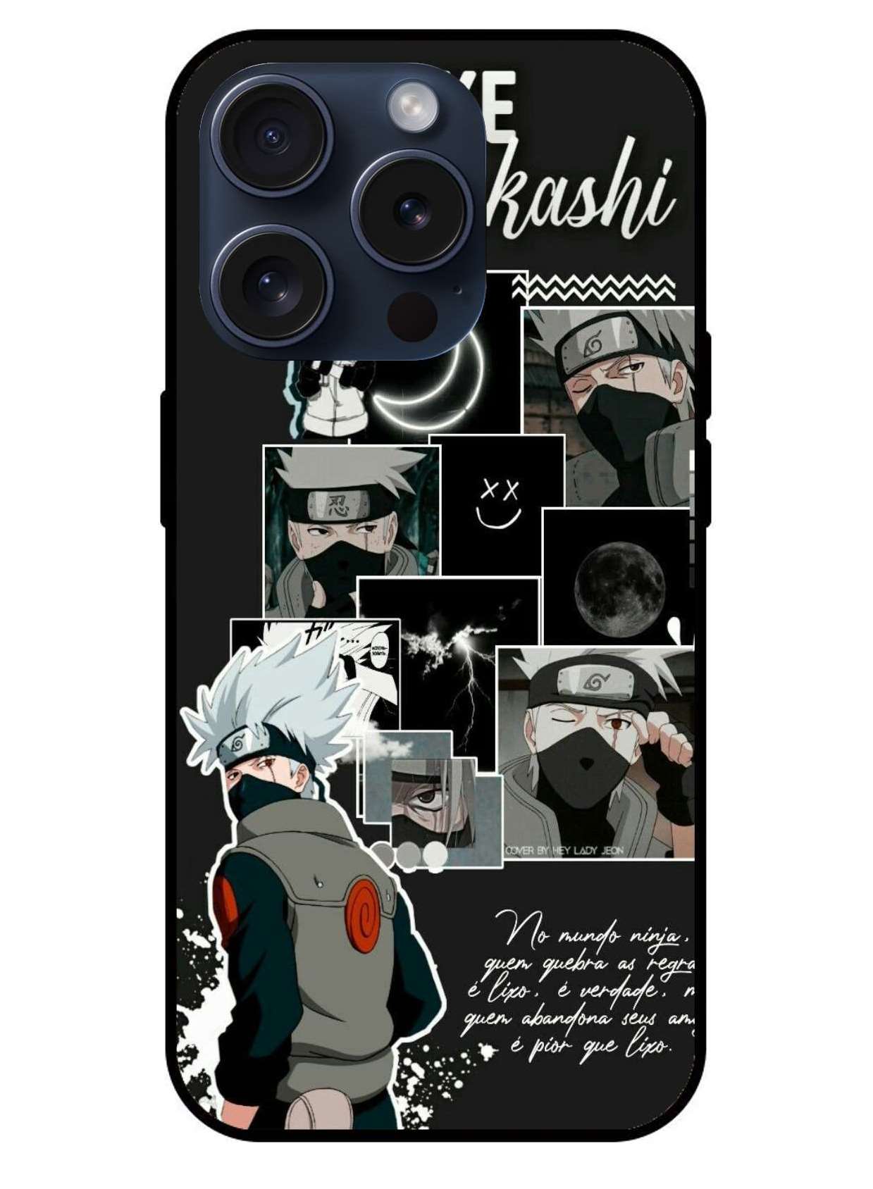 Kakashi Hatake Original Glass Glossy Finish Back Cover