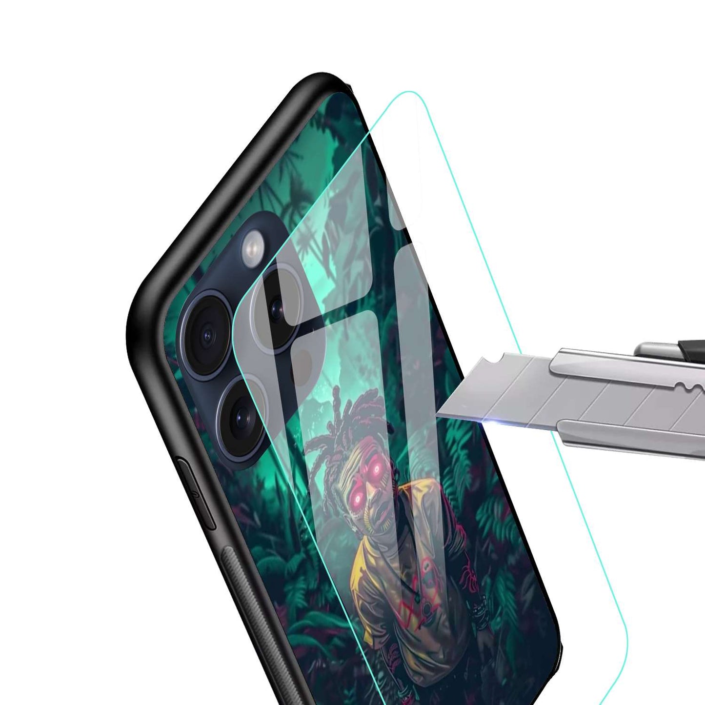 ZOMBIE Aesthetic Original Glass Glossy Finish Back Cover