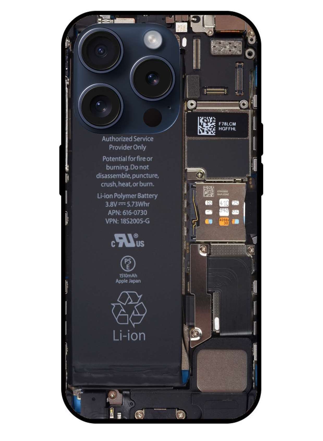 Motherboard design Original Glass Glossy Finish Back Cover