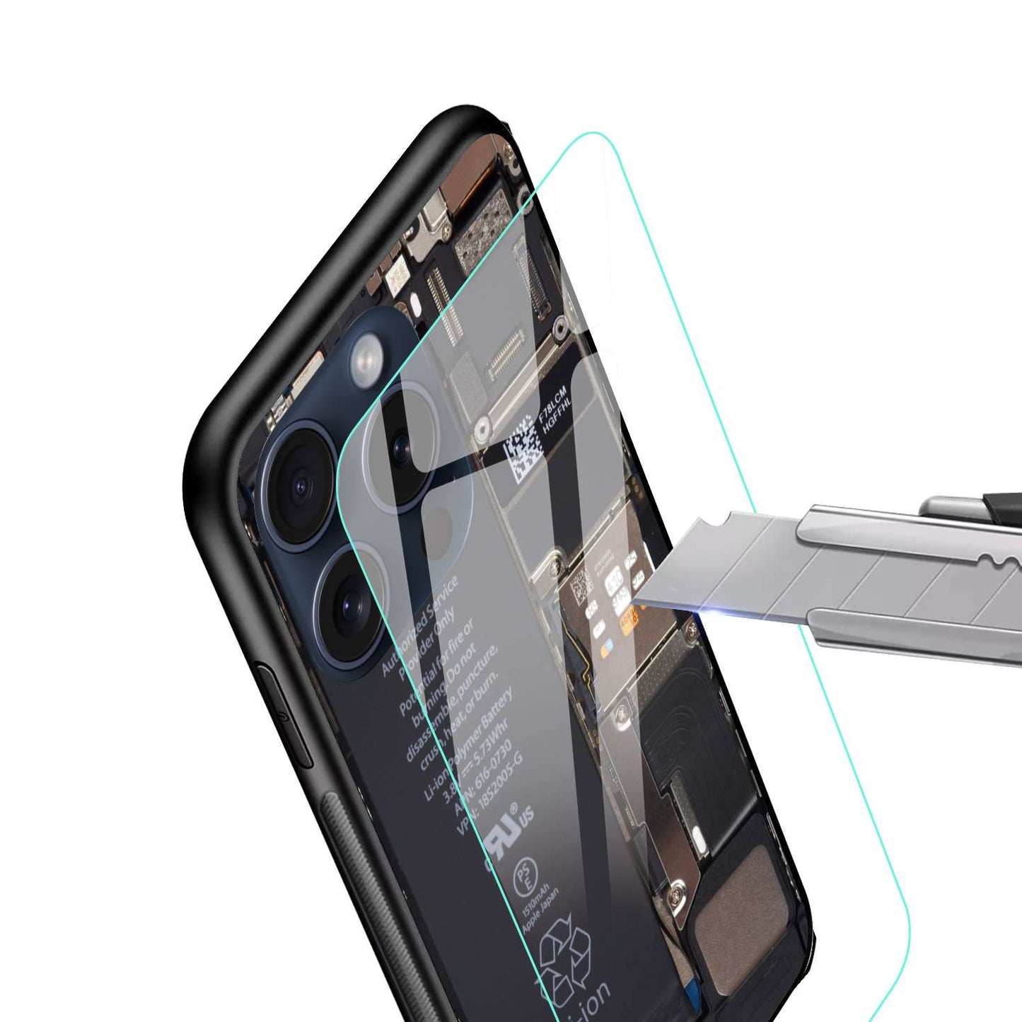 Motherboard design Original Glass Glossy Finish Back Cover