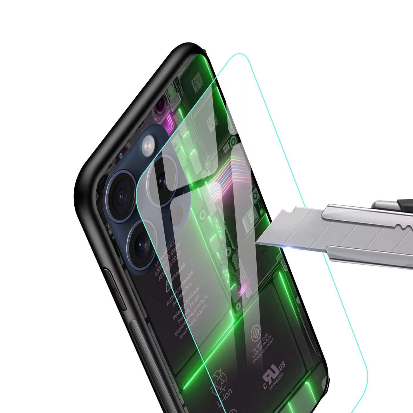 Motherboard design Original Glass Glossy Finish Back Cover