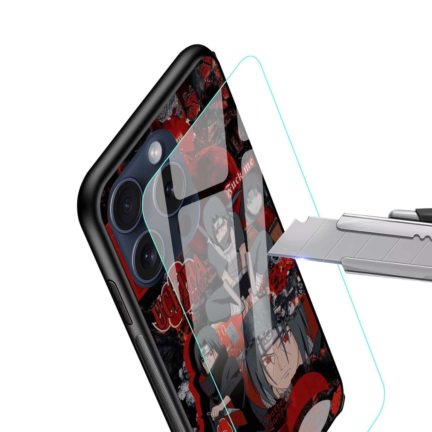 ITACHI UCHIHA Original Glass Glossy Finish Back Cover