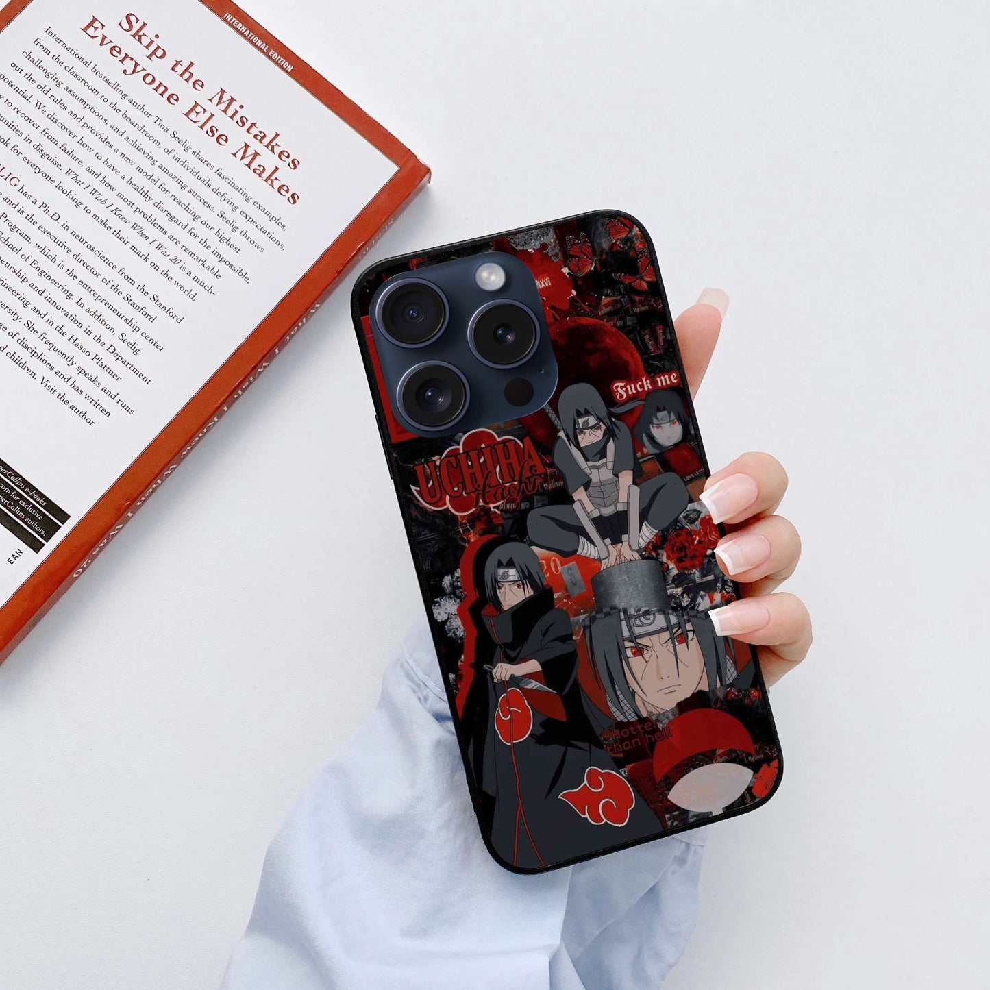 ITACHI UCHIHA Original Glass Glossy Finish Back Cover