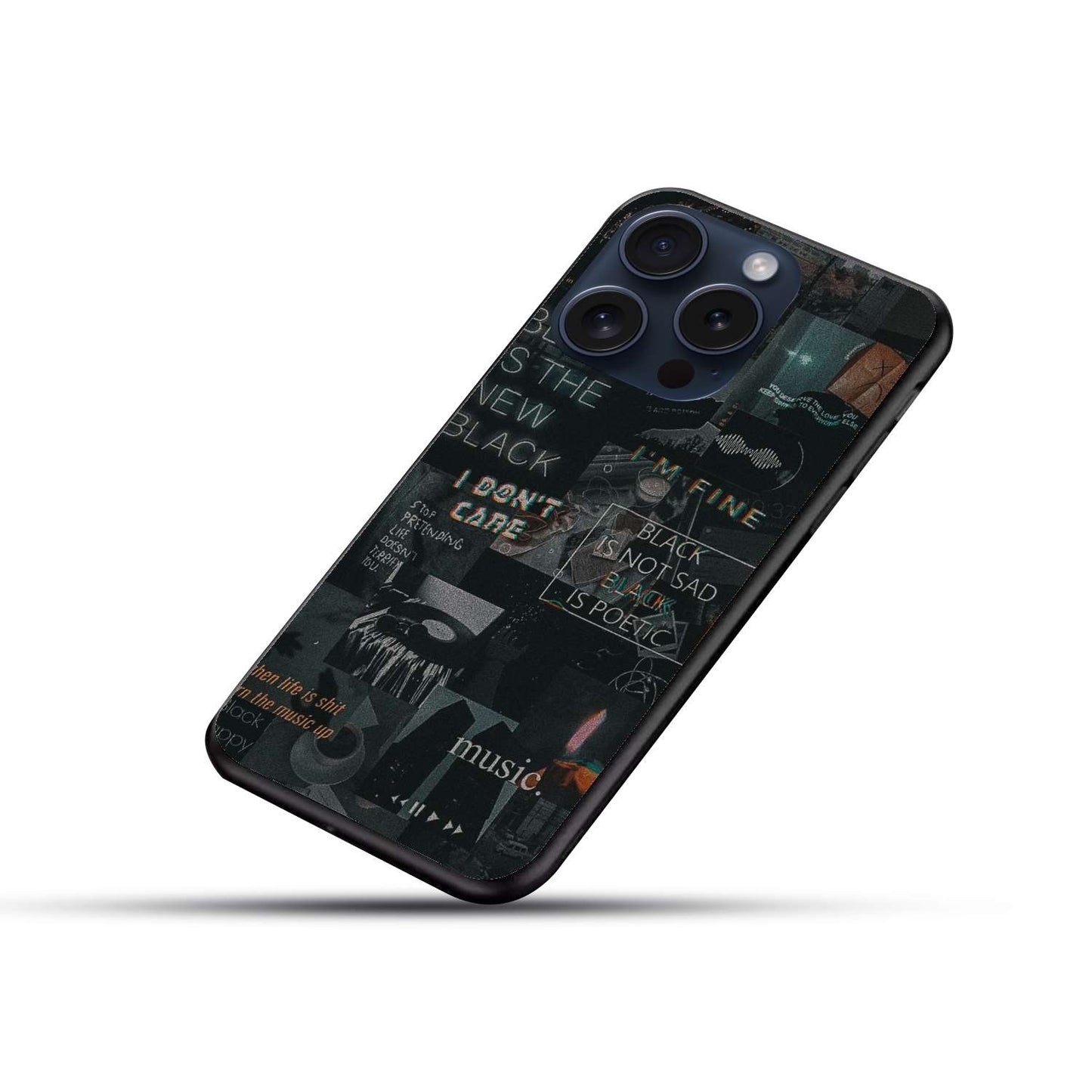 MUSIC Aesthetic Original Glass Glossy Finish Back Cover