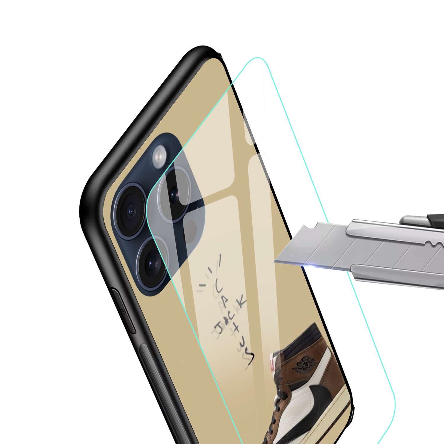 NIKE Aesthetic Original Glass Glossy Finish Back Cover