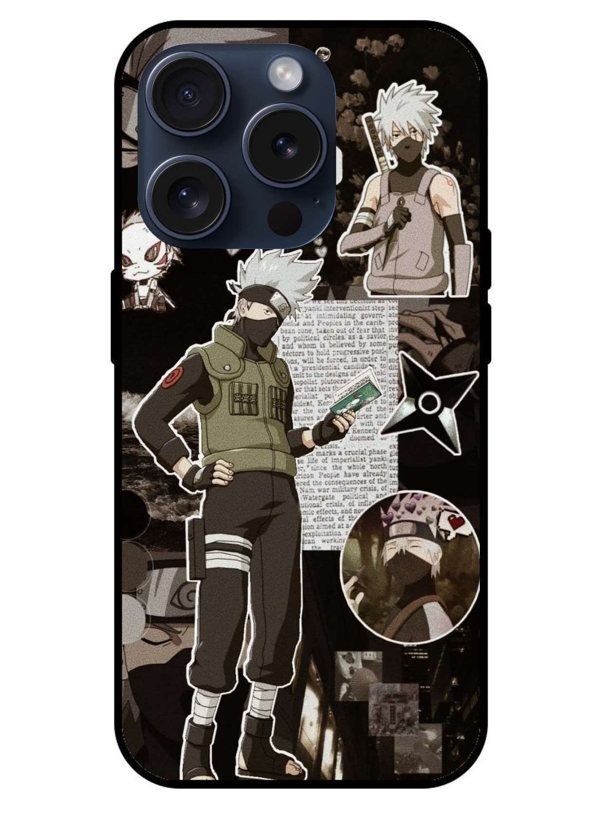 Kakashi Hatake Original Glass Glossy Finish Back Cover