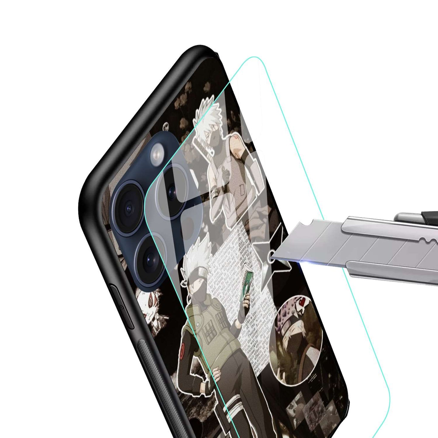 Kakashi Hatake Original Glass Glossy Finish Back Cover