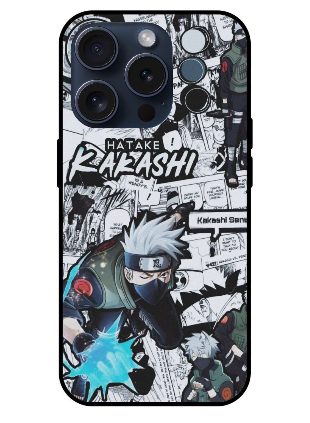 Kakashi Hatake Original Glass Glossy Finish Back Cover