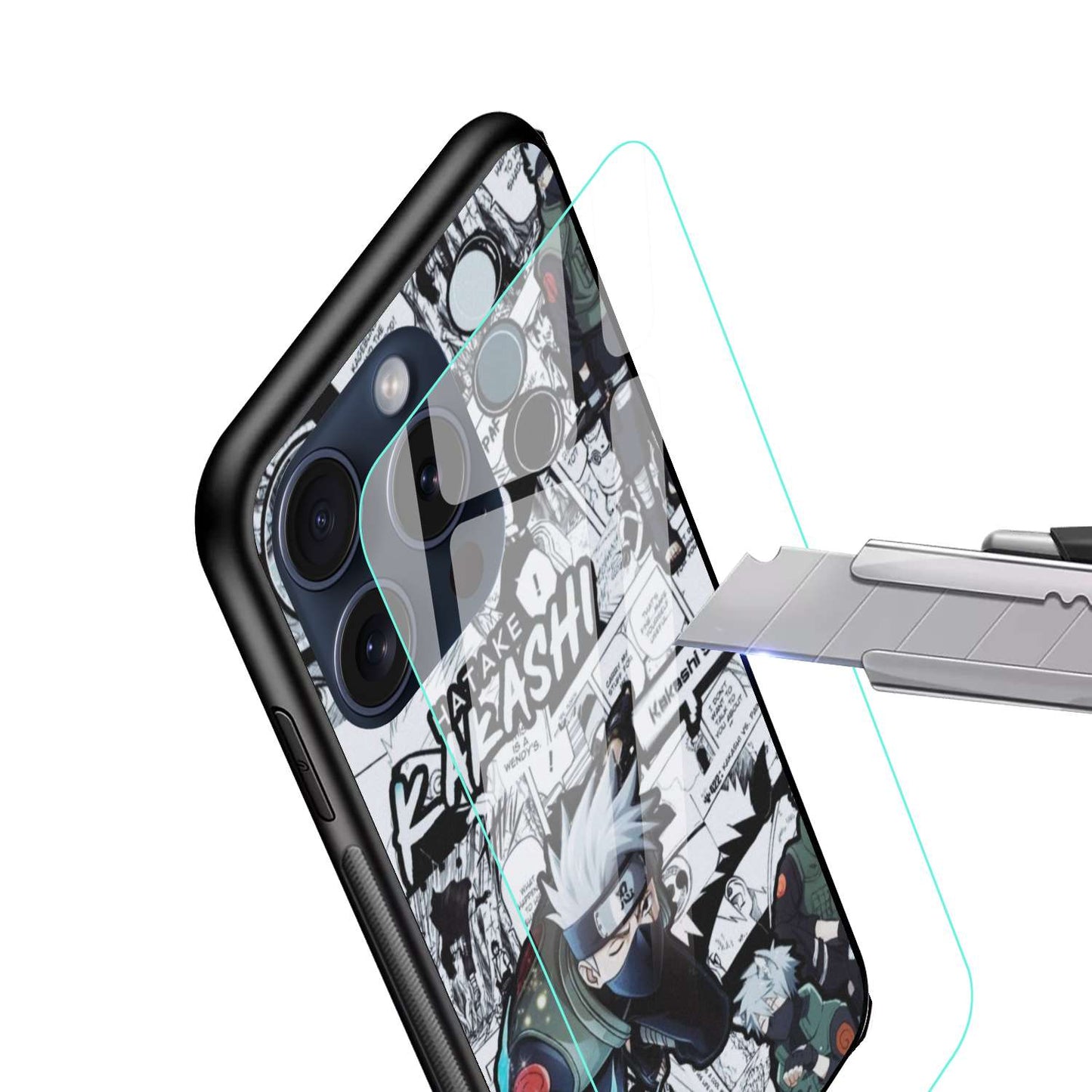 Kakashi Hatake Original Glass Glossy Finish Back Cover