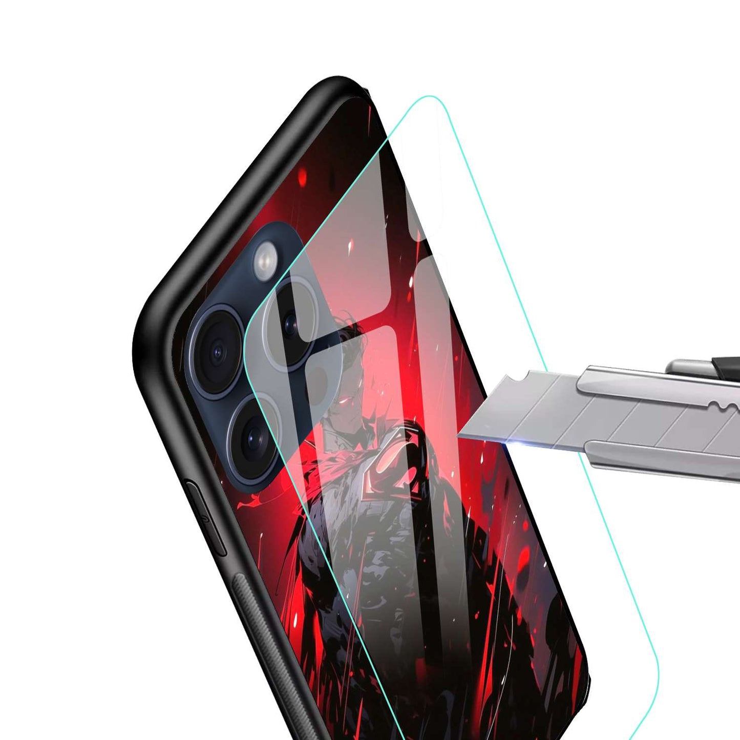 SuperMan Original Glass Glossy Finish Back Cover