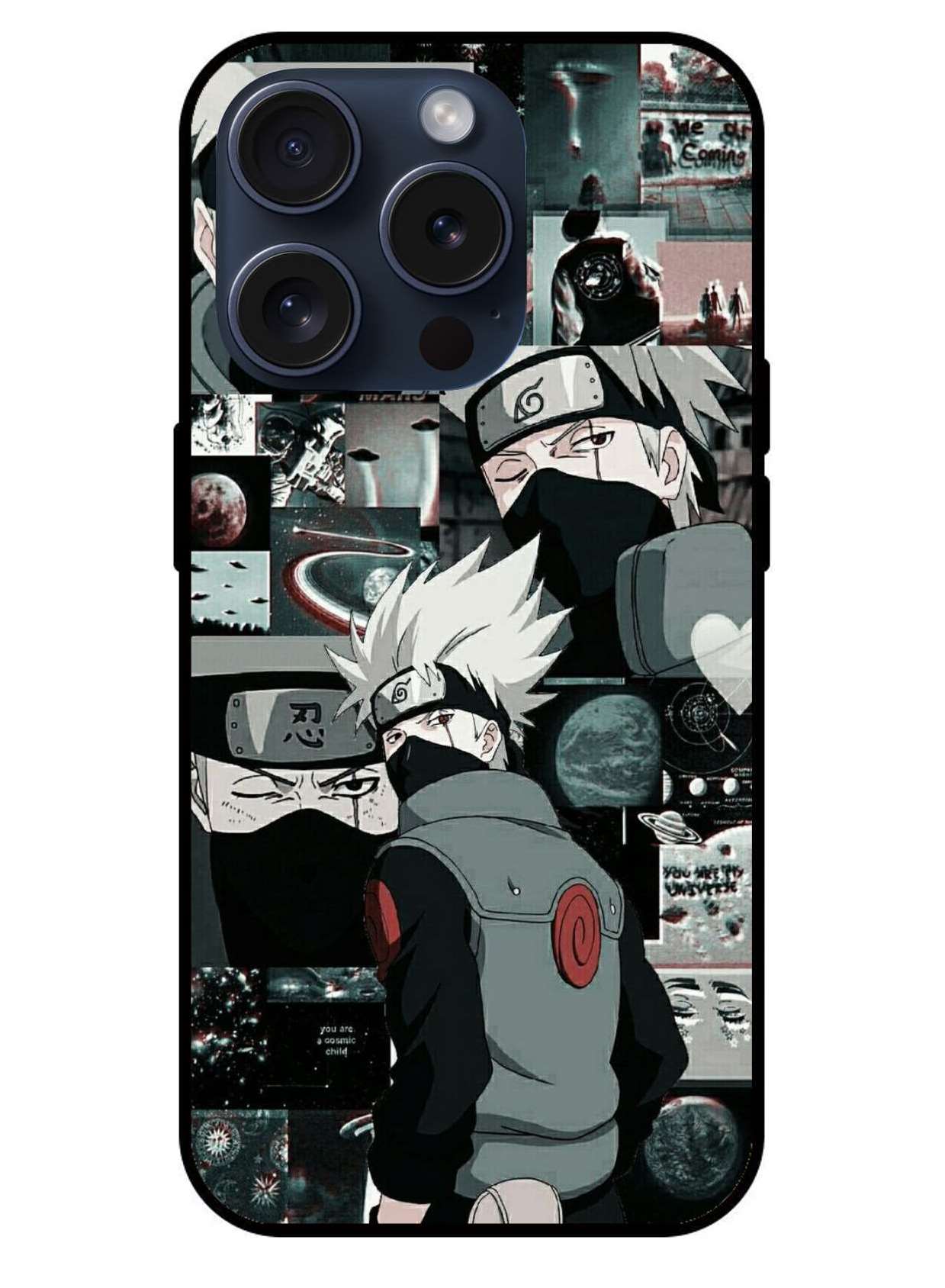 Kakashi Hatake Original Glass Glossy Finish Back Cover