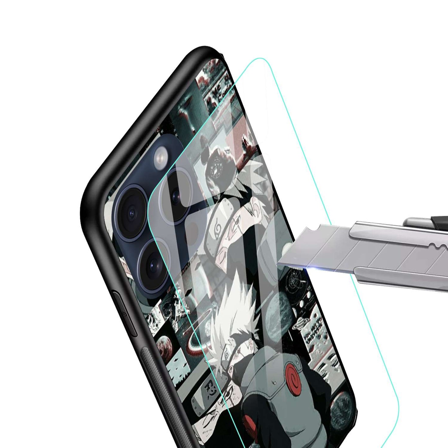 Kakashi Hatake Original Glass Glossy Finish Back Cover